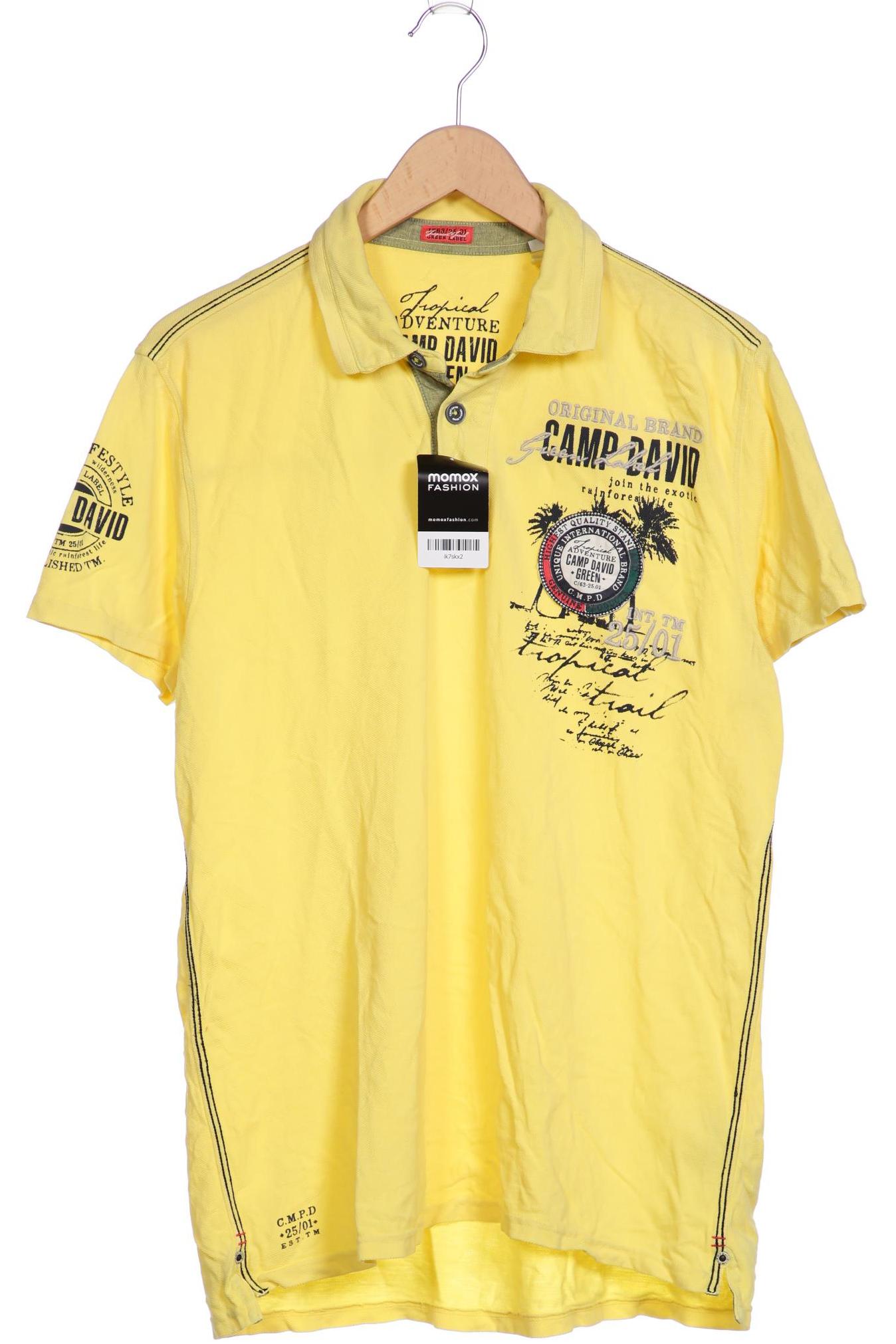 

Camp David Herren Poloshirt, gelb