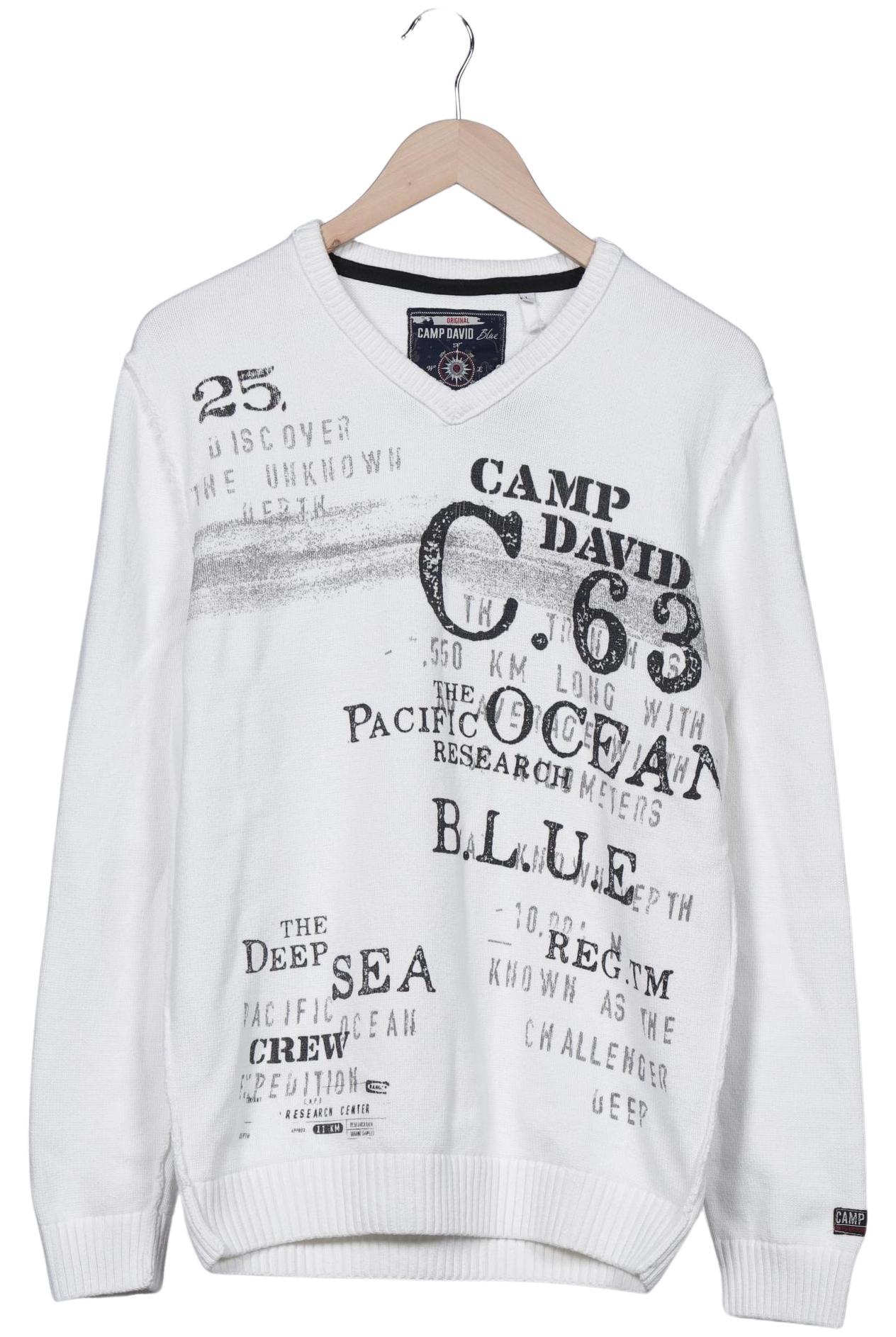 

Camp David Herren Pullover, weiß, Gr. 52