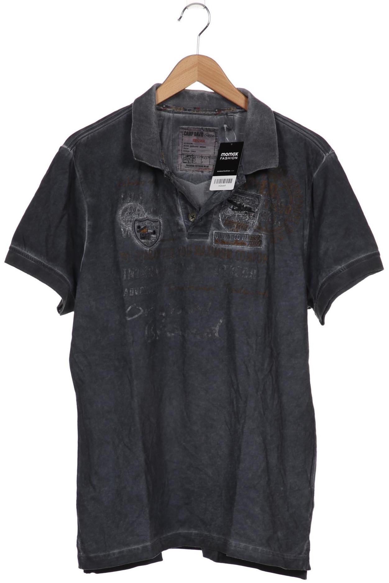 

Camp David Herren Poloshirt, grau