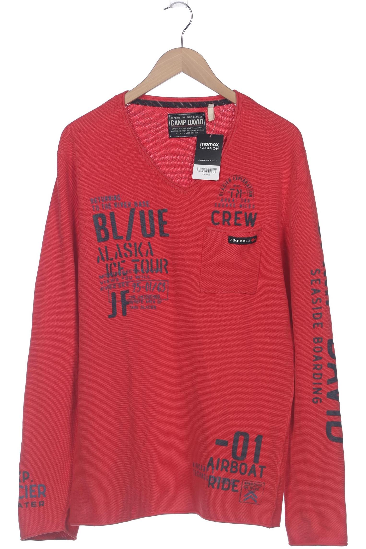 

Camp David Herren Pullover, rot, Gr. 54