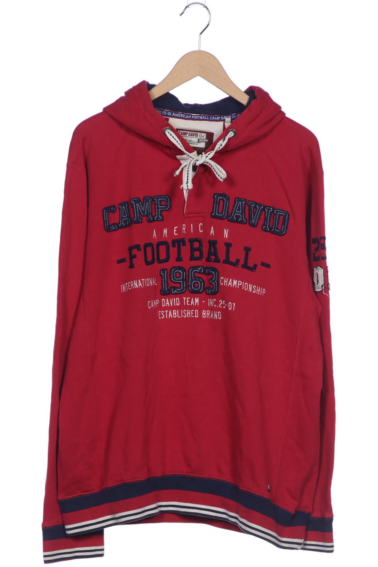 

Camp David Herren Kapuzenpullover, rot, Gr. 54