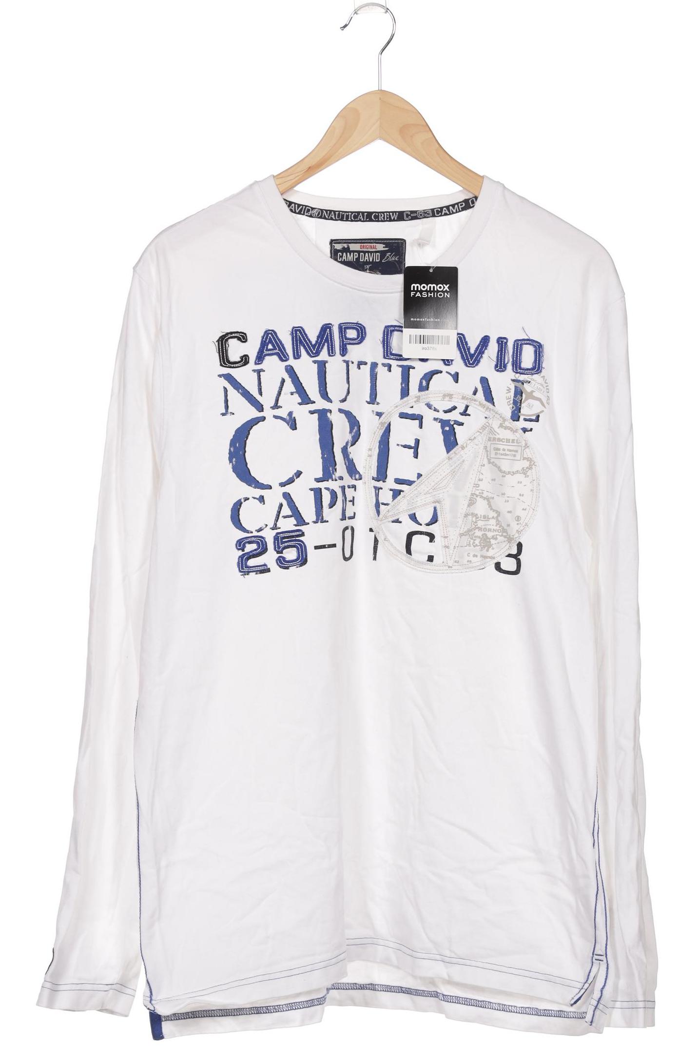 

Camp David Herren Langarmshirt, weiß, Gr. 54
