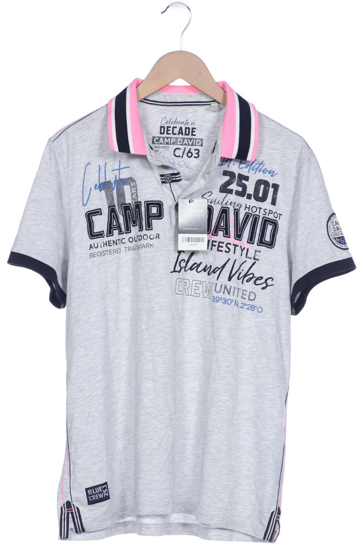 

Camp David Herren Poloshirt, grau, Gr. 54