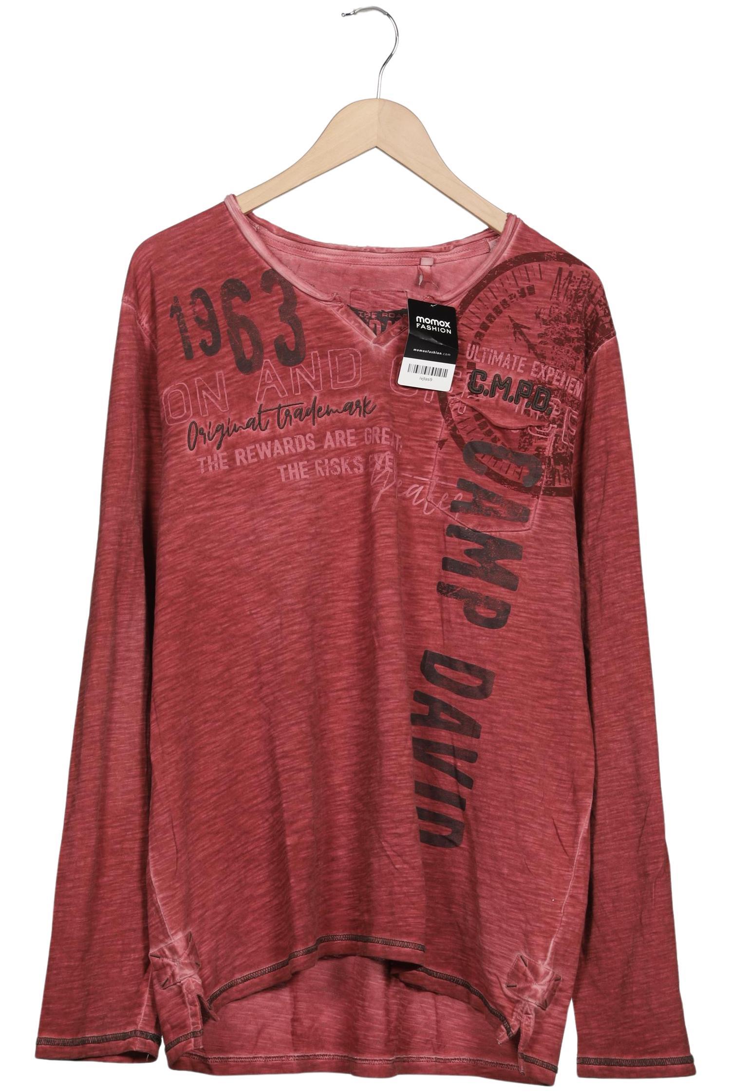 

Camp David Herren Langarmshirt, bordeaux, Gr. 54