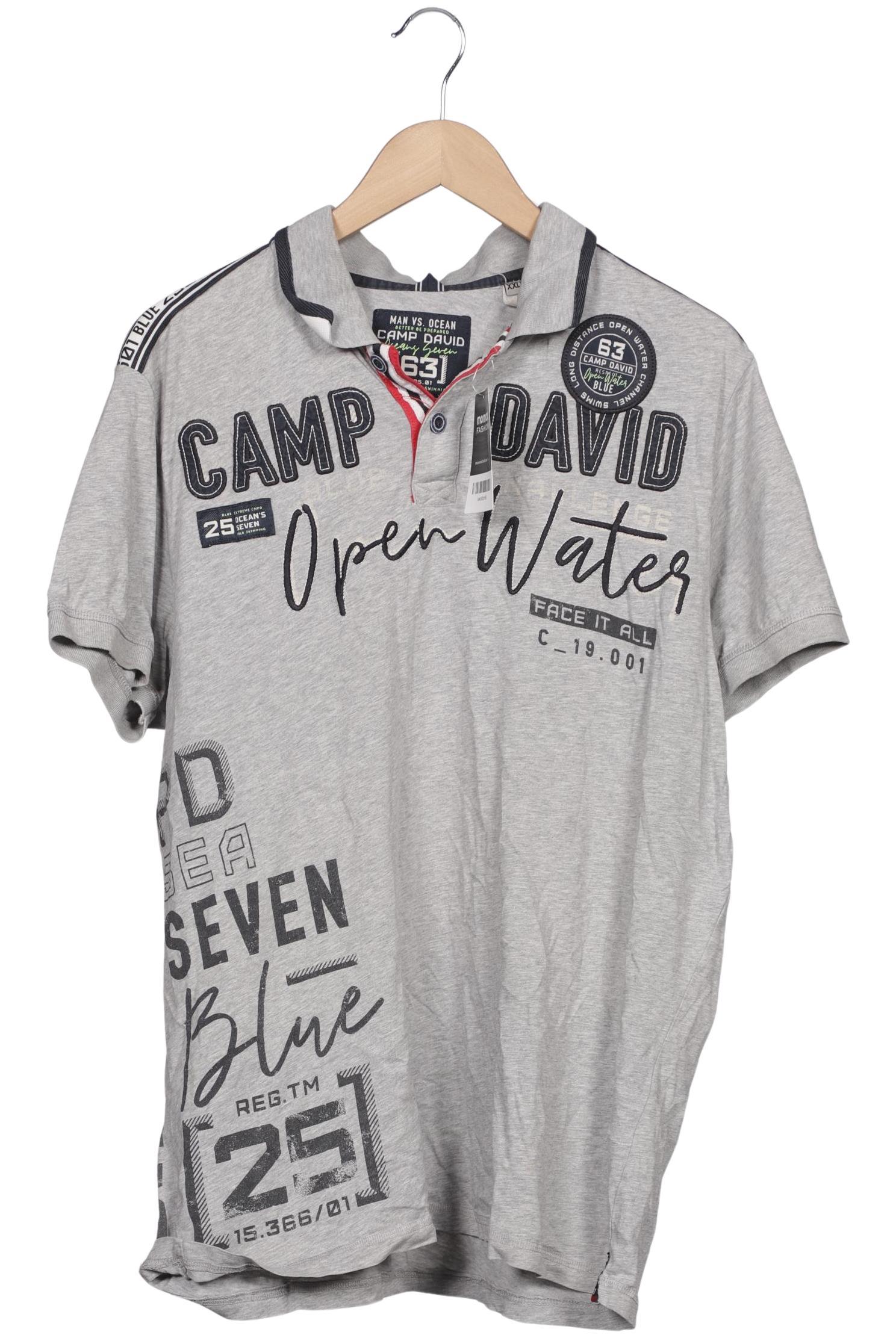 

Camp David Herren Poloshirt, grau, Gr. 56