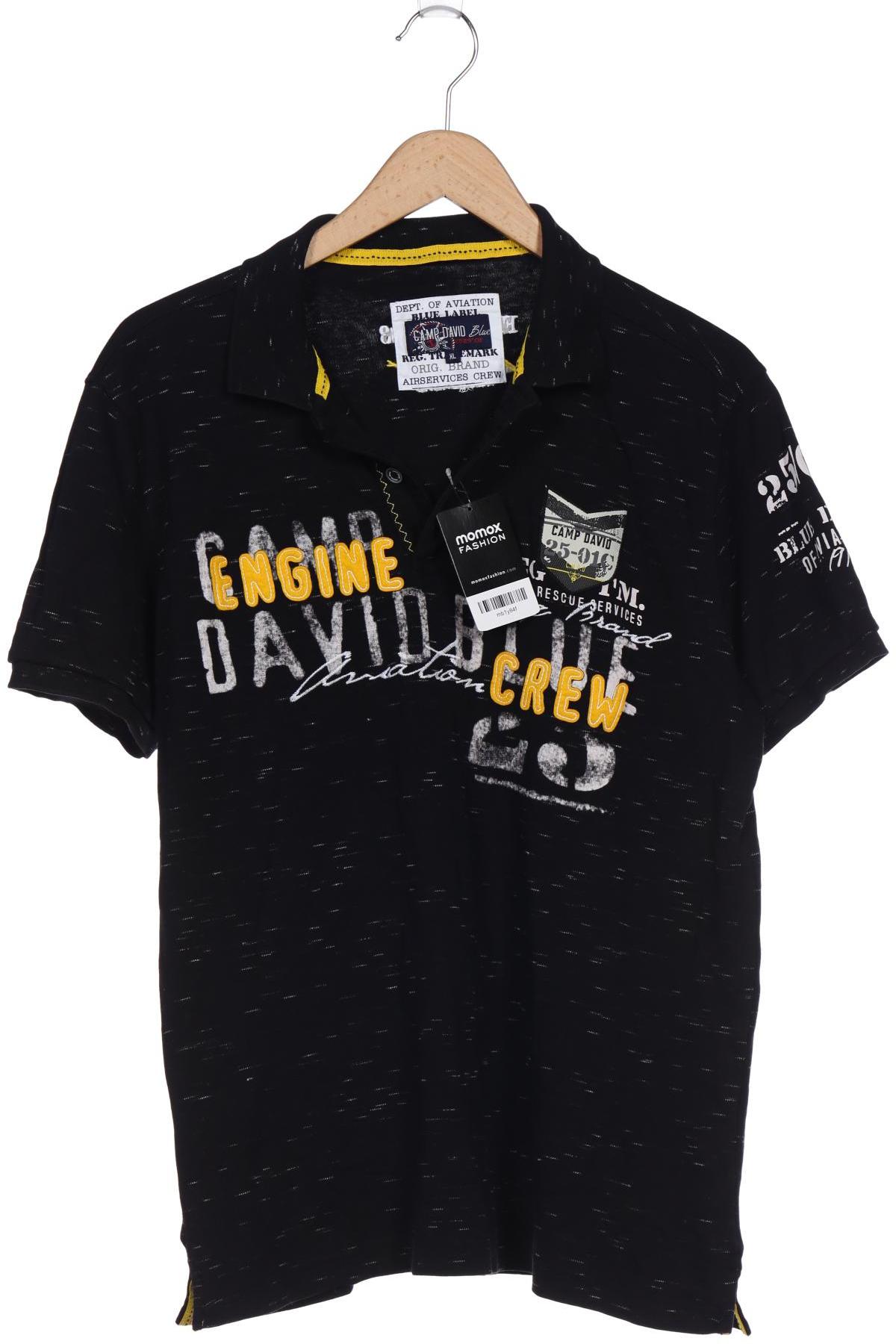

Camp David Herren Poloshirt, schwarz
