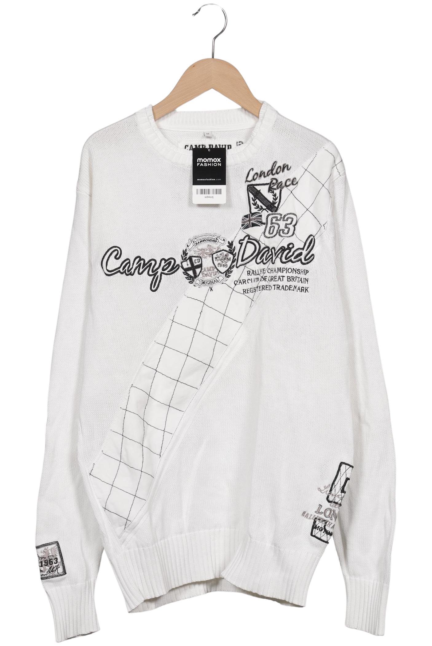 

Camp David Herren Pullover, weiß, Gr. 48
