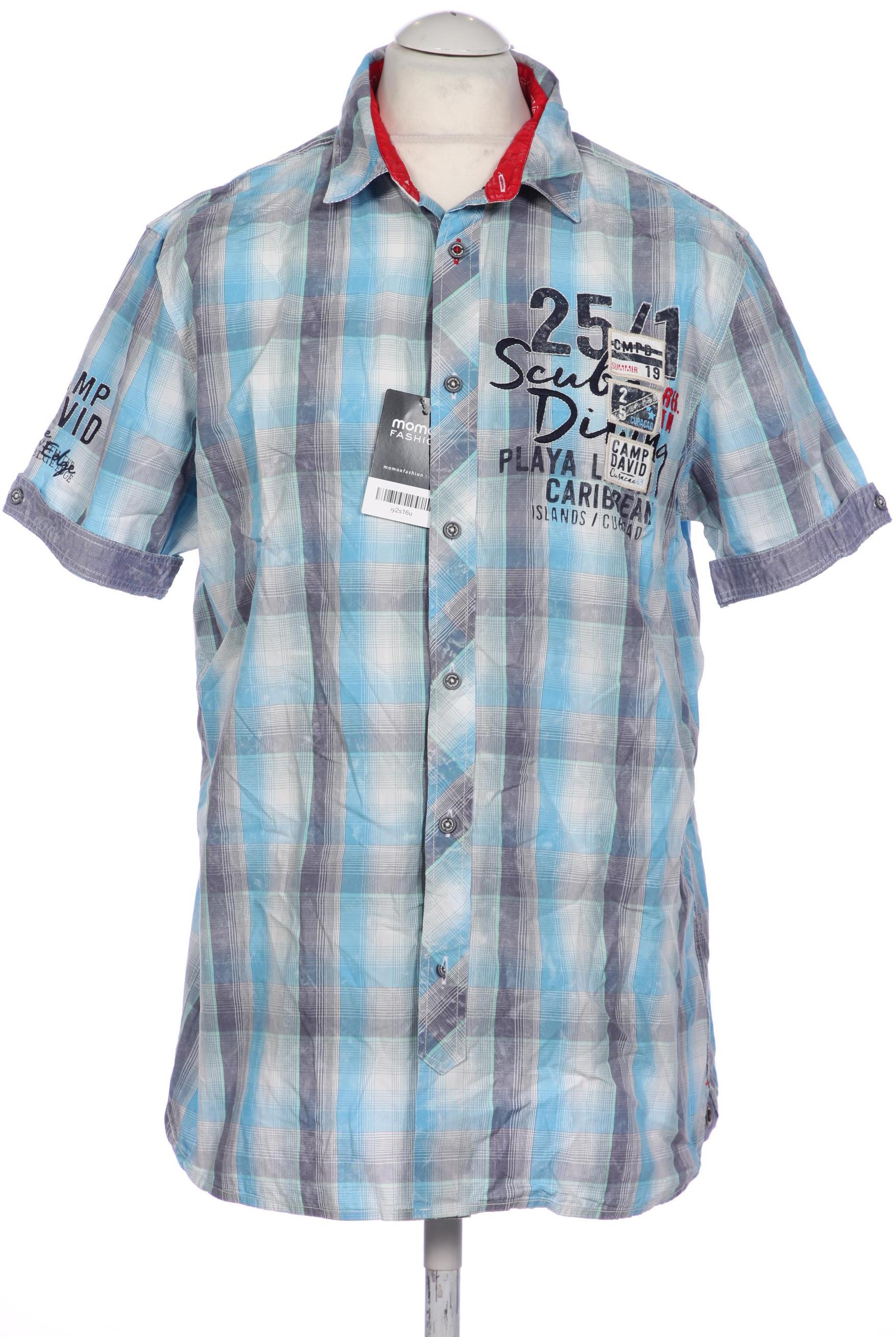 

Camp David Herren Hemd, blau