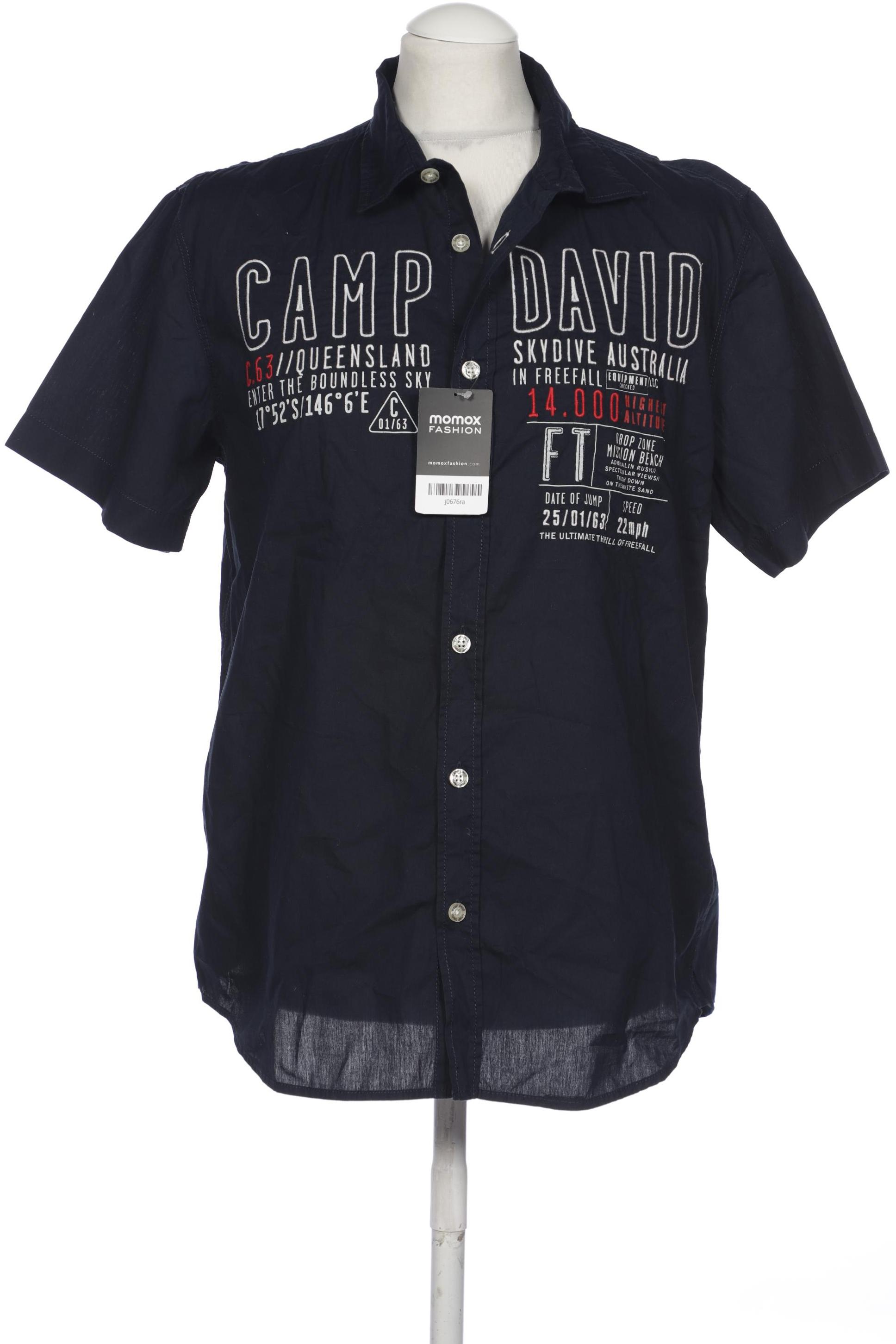 

Camp David Herren Hemd, marineblau