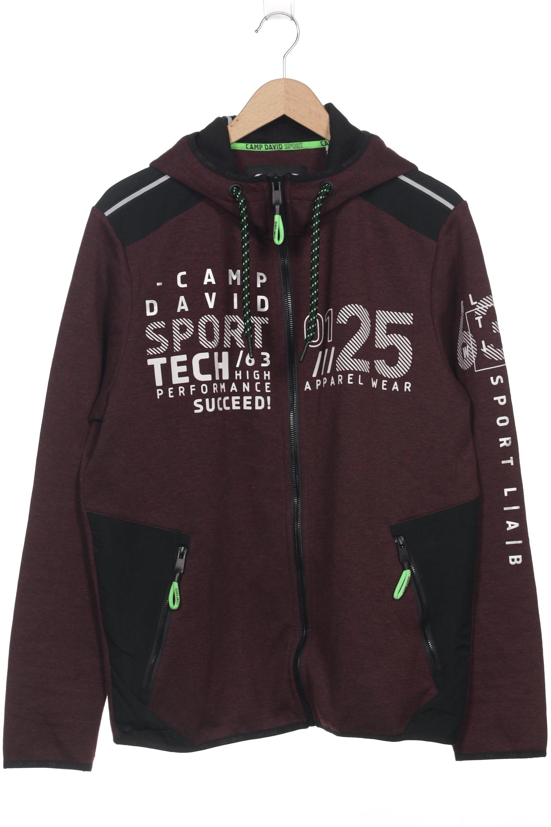 

Camp David Herren Kapuzenpullover, bordeaux, Gr. 52