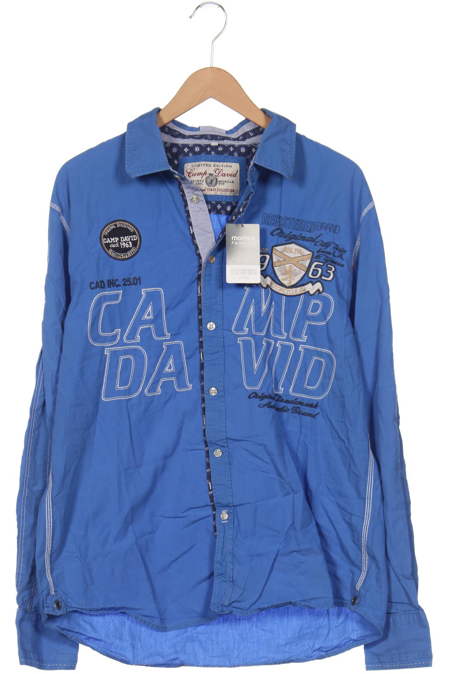

Camp David Herren Hemd, blau