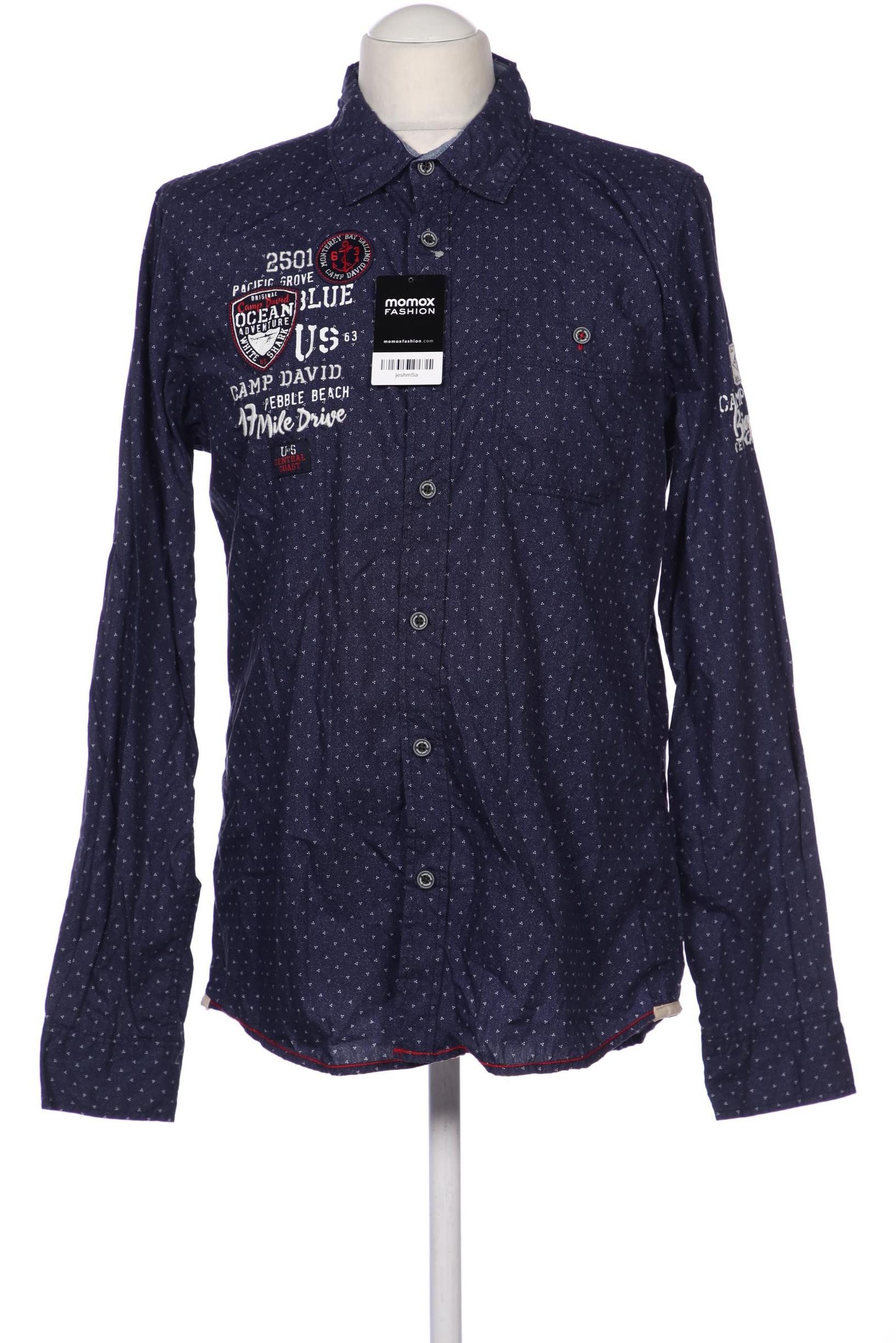 

Camp David Herren Hemd, marineblau