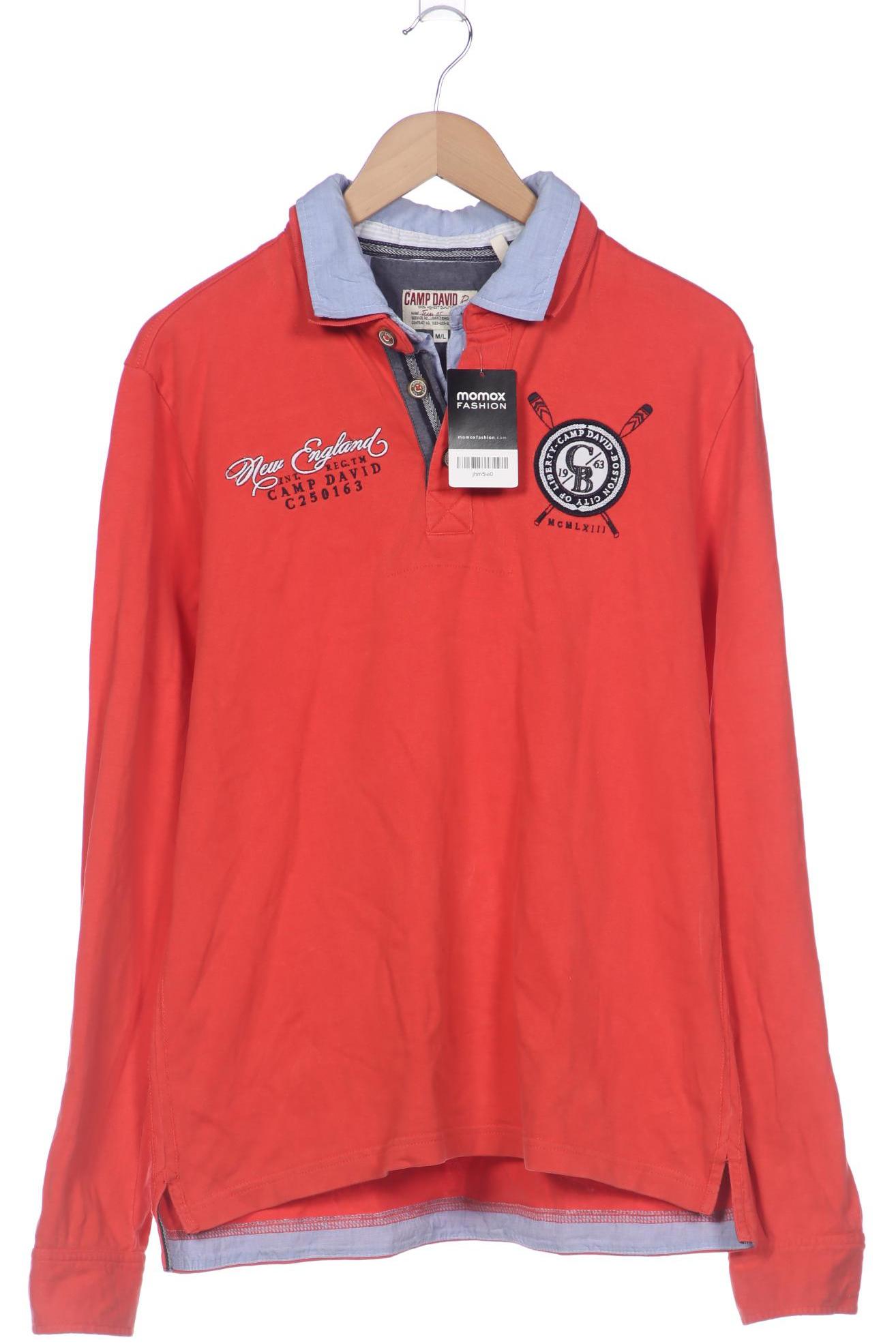 

Camp David Herren Langarmshirt, rot, Gr. 48