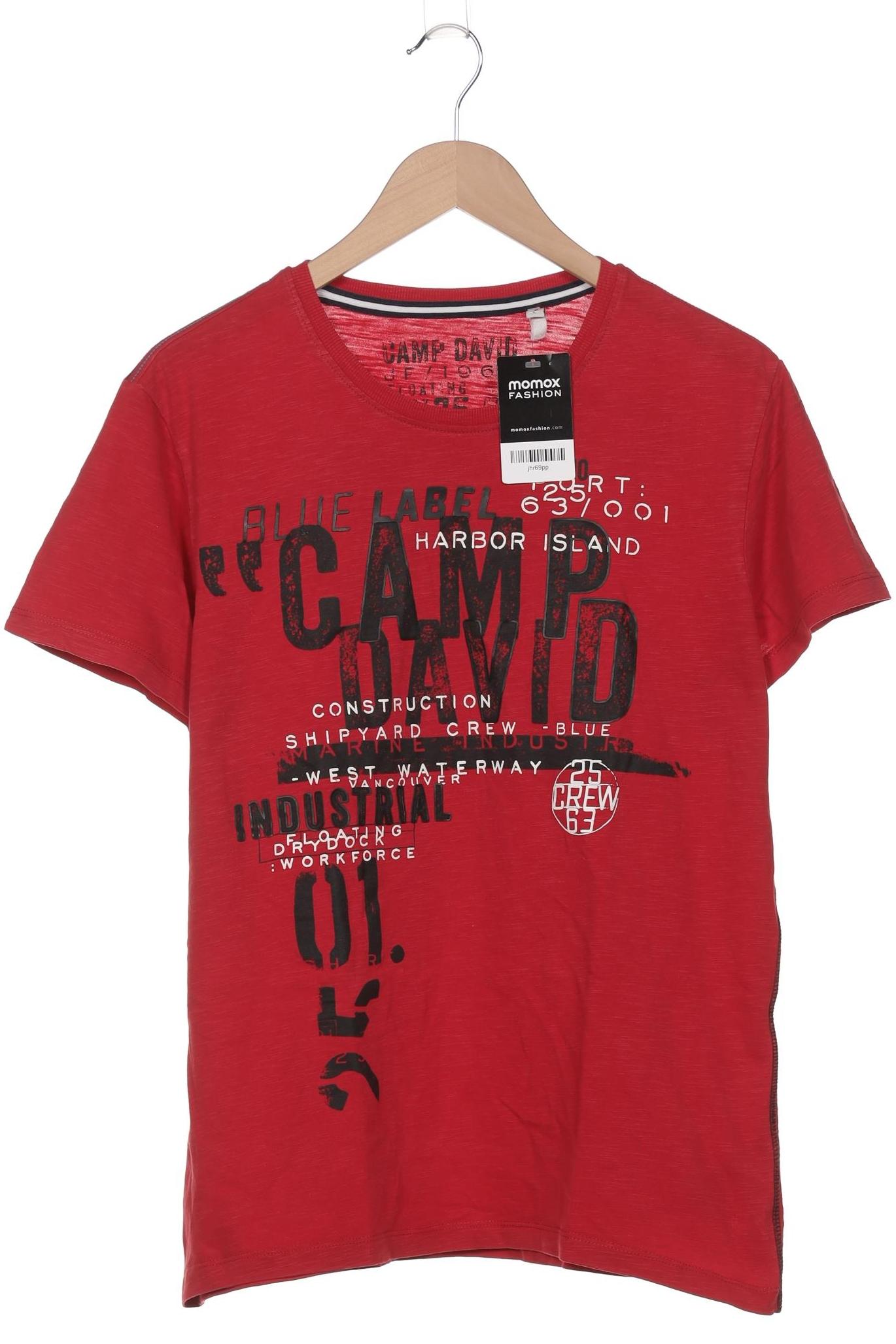 

Camp David Herren T-Shirt, bordeaux, Gr. 52