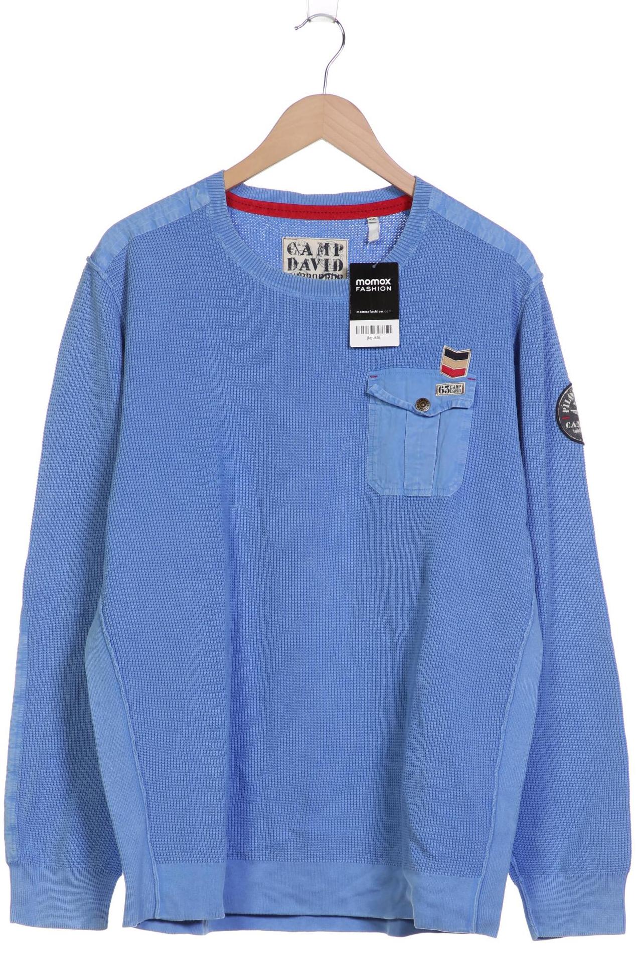 

Camp David Herren Pullover, blau, Gr. 56