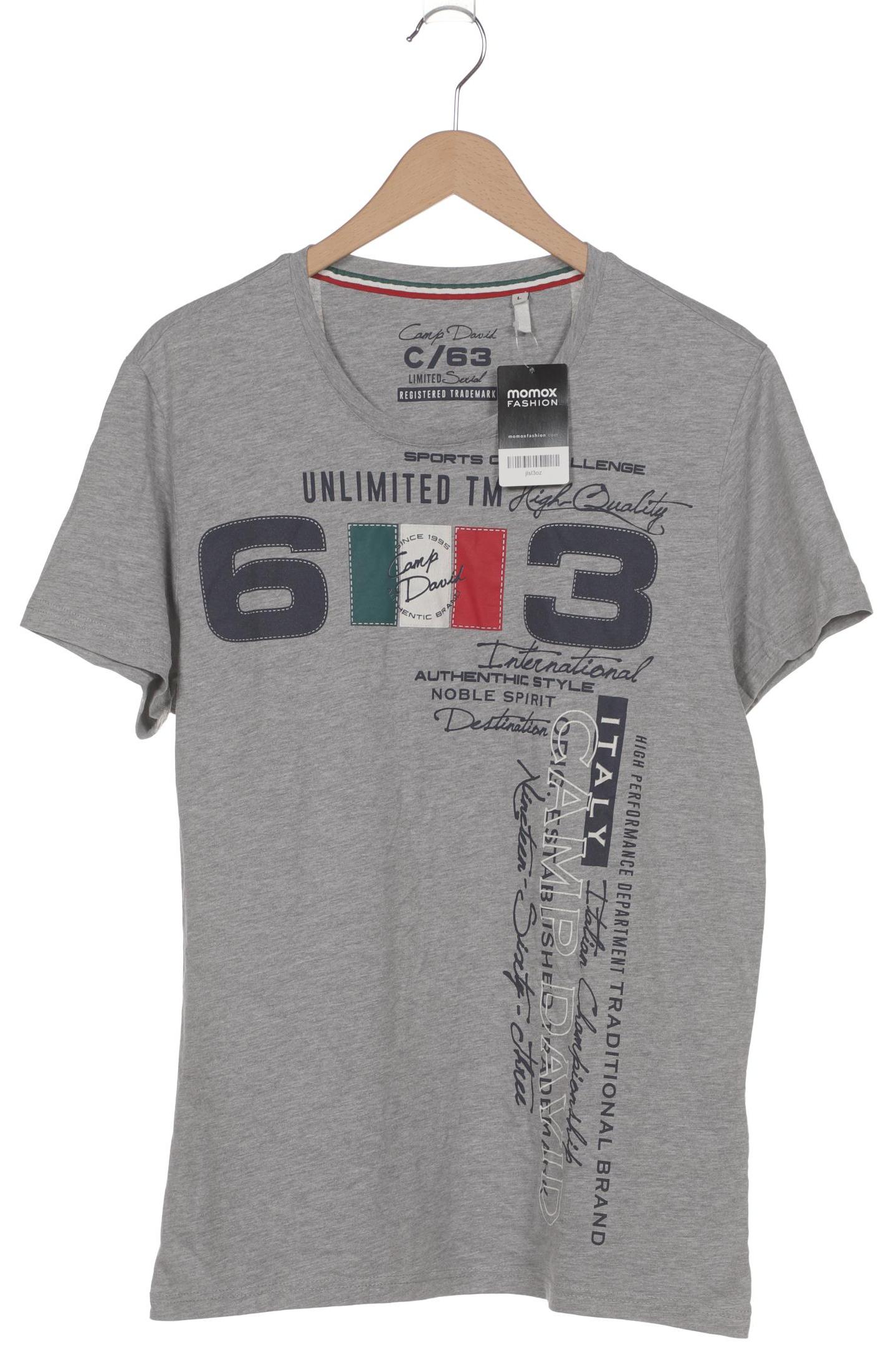 

Camp David Herren T-Shirt, grau, Gr. 52
