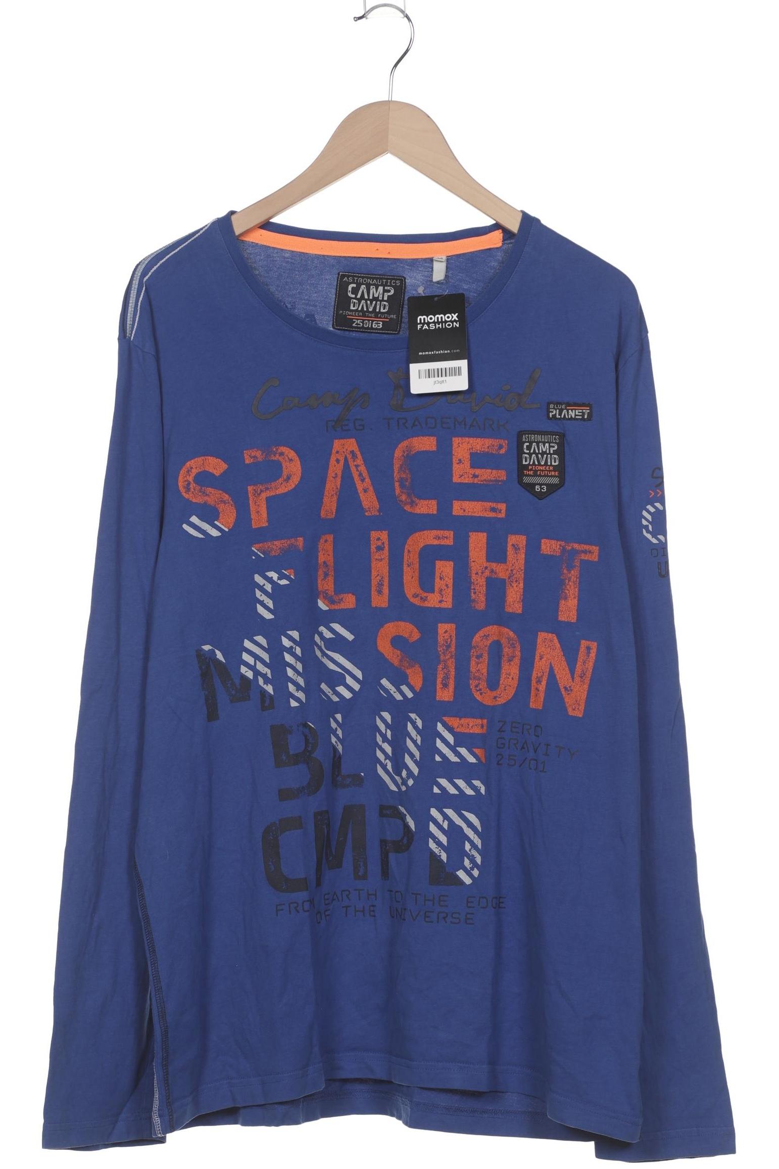 

Camp David Herren Langarmshirt, blau, Gr. 56