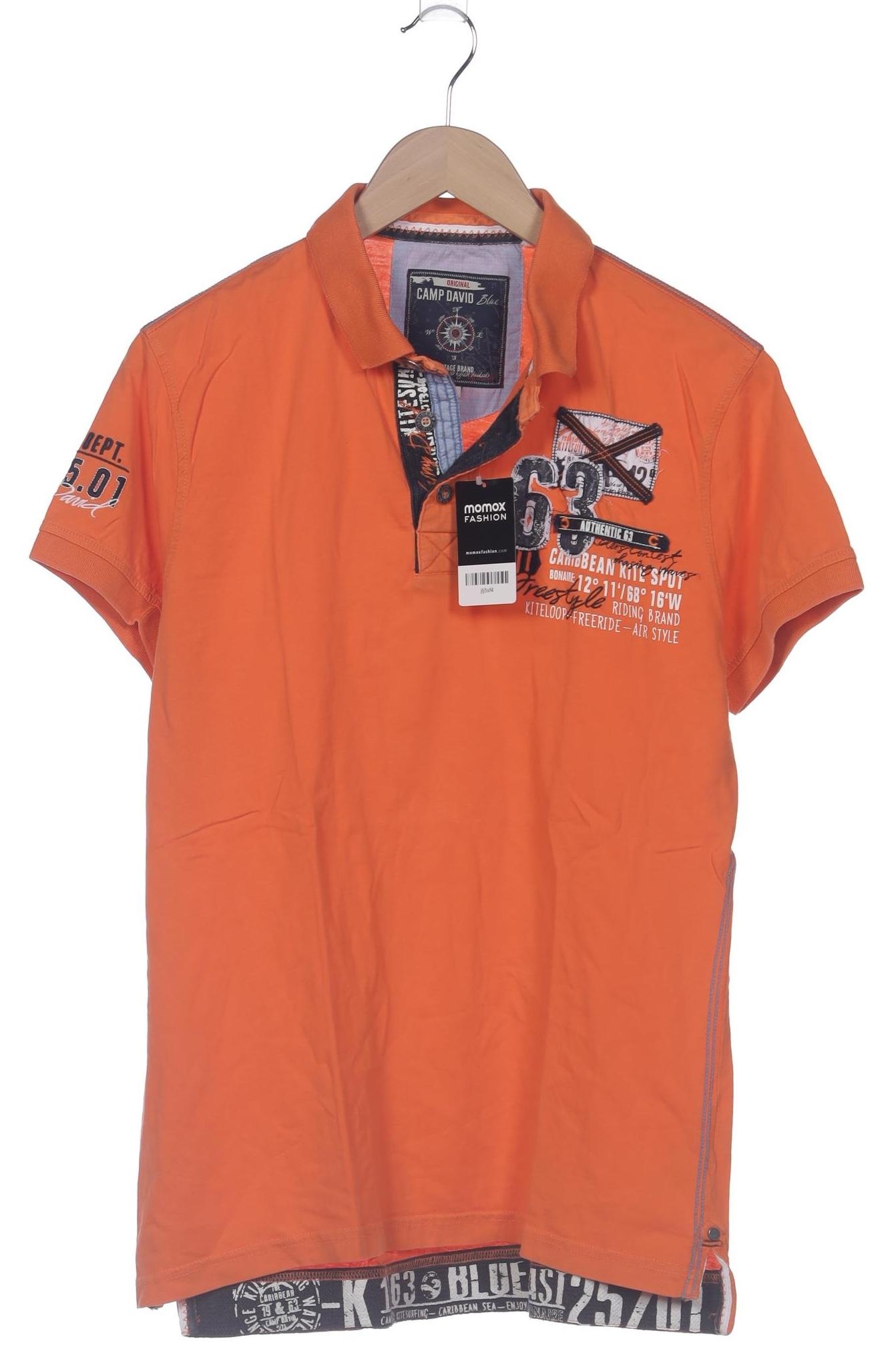 

Camp David Herren Poloshirt, orange, Gr. 52