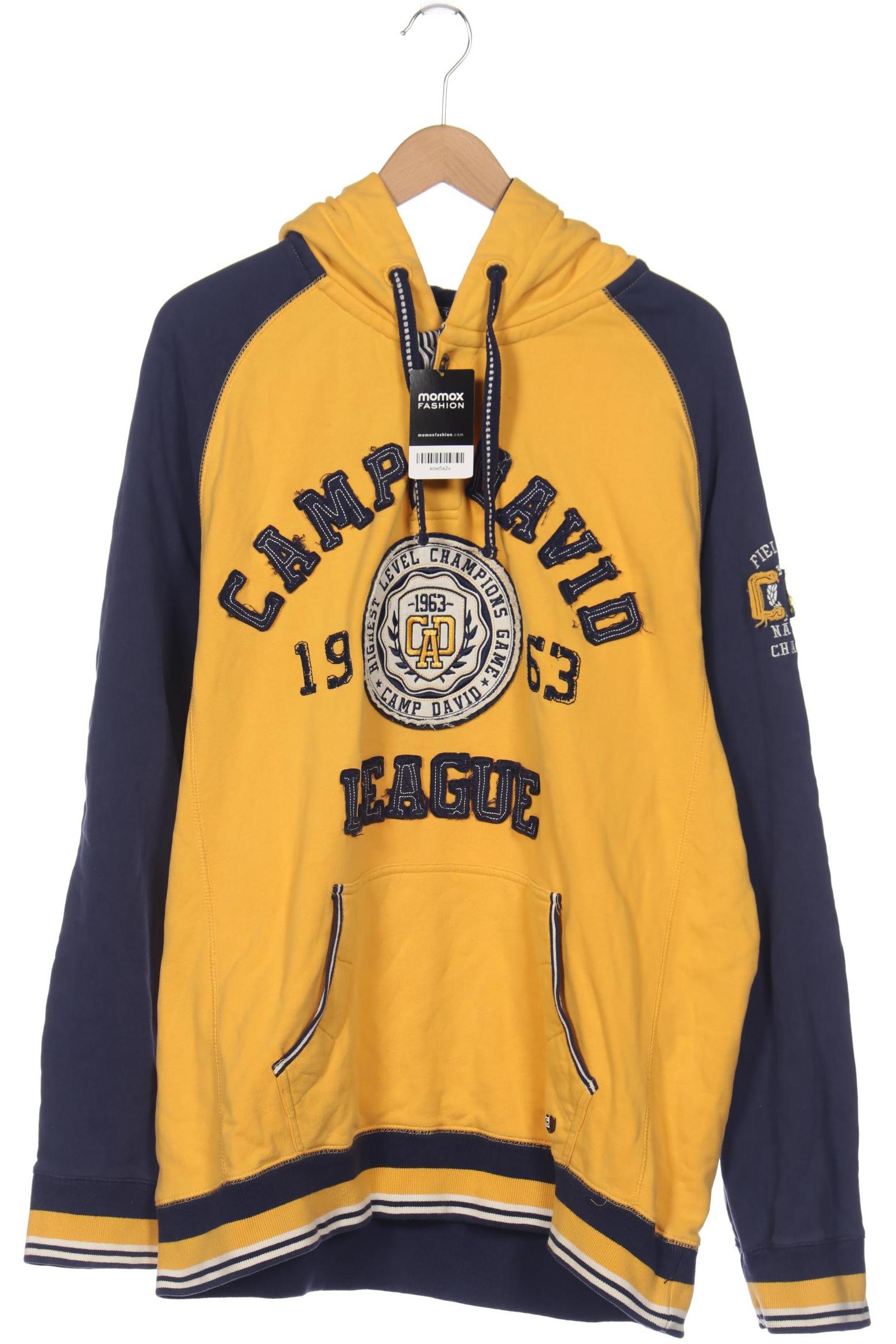 

Camp David Herren Kapuzenpullover, gelb, Gr. 56