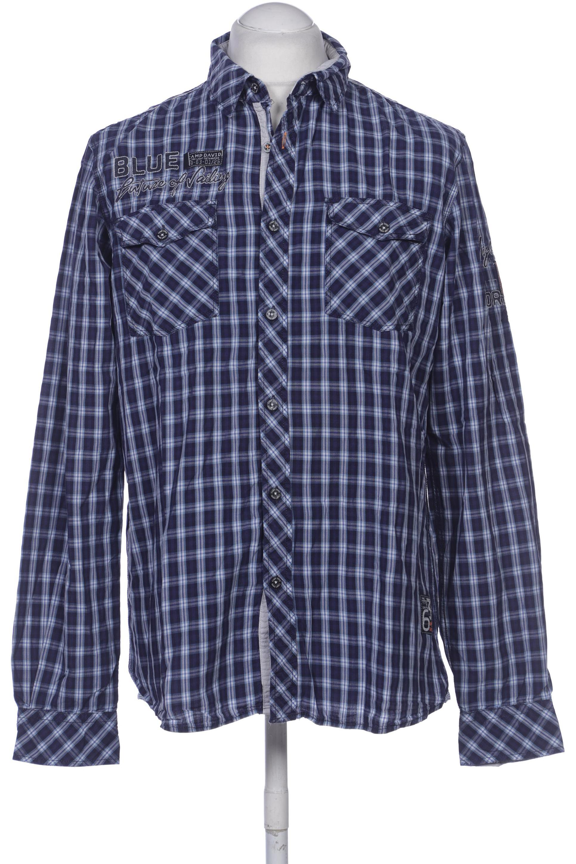 

Camp David Herren Hemd, marineblau, Gr. 48