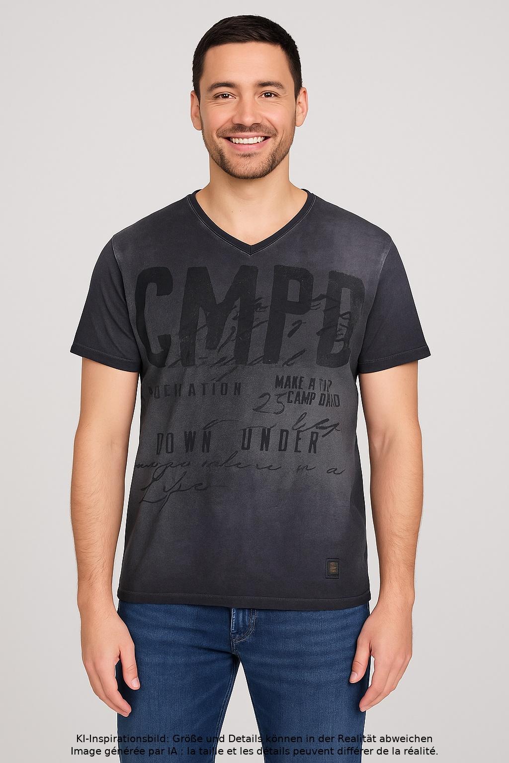 

Camp David Herren T-Shirt, grau, Gr. 52