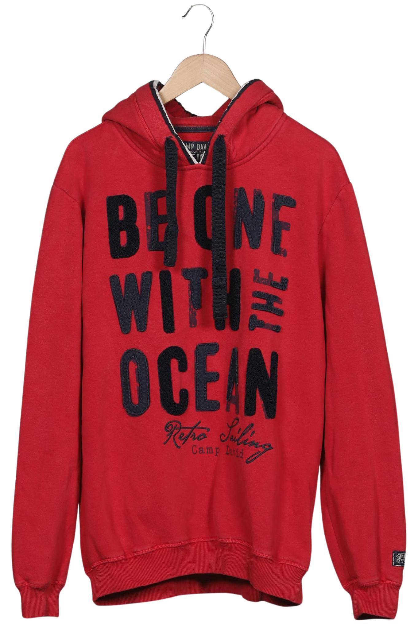 

Camp David Herren Kapuzenpullover, rot, Gr. 56