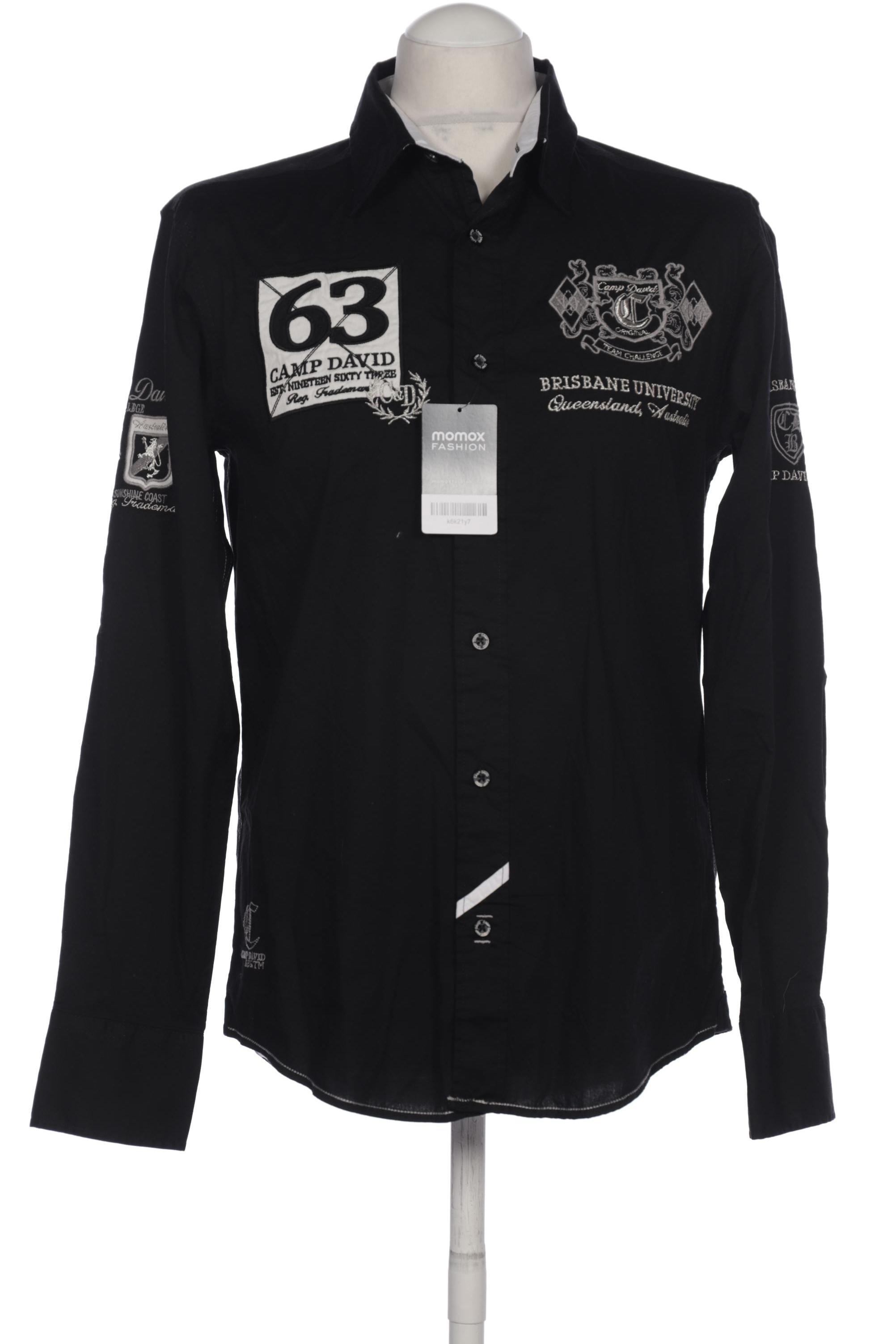 

Camp David Herren Hemd, schwarz