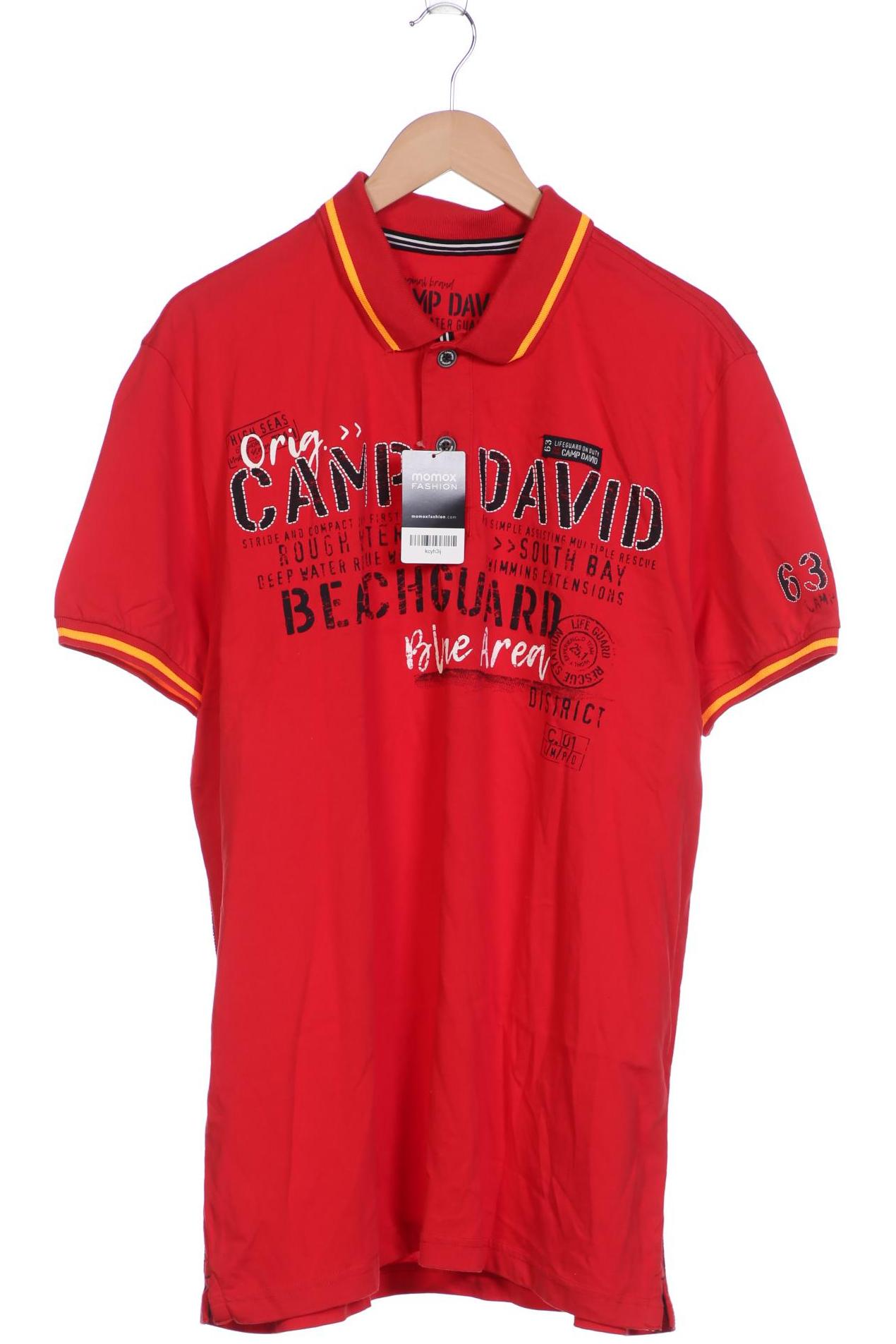 

Camp David Herren Poloshirt, rot