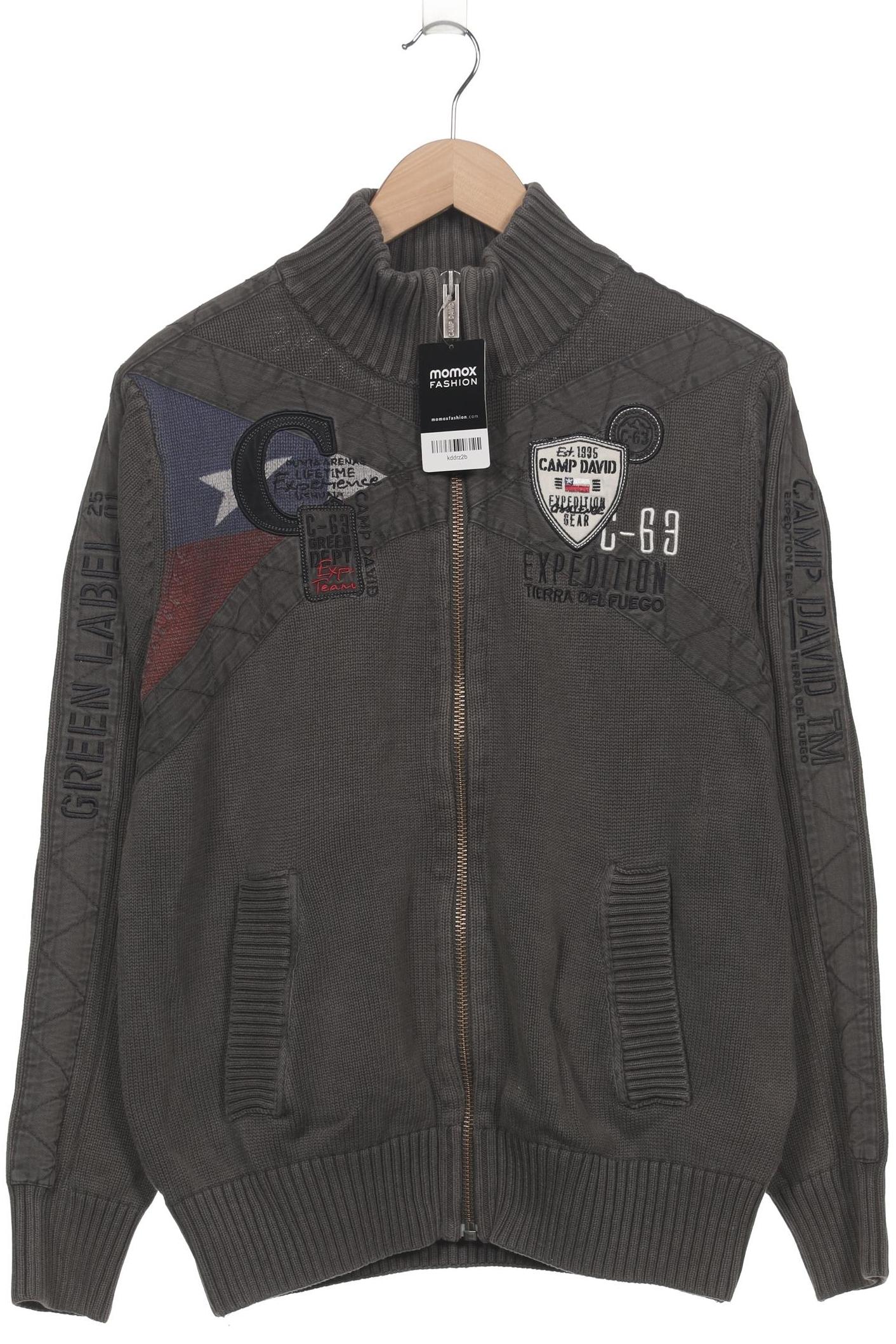 

Camp David Herren Strickjacke, grau, Gr. 48