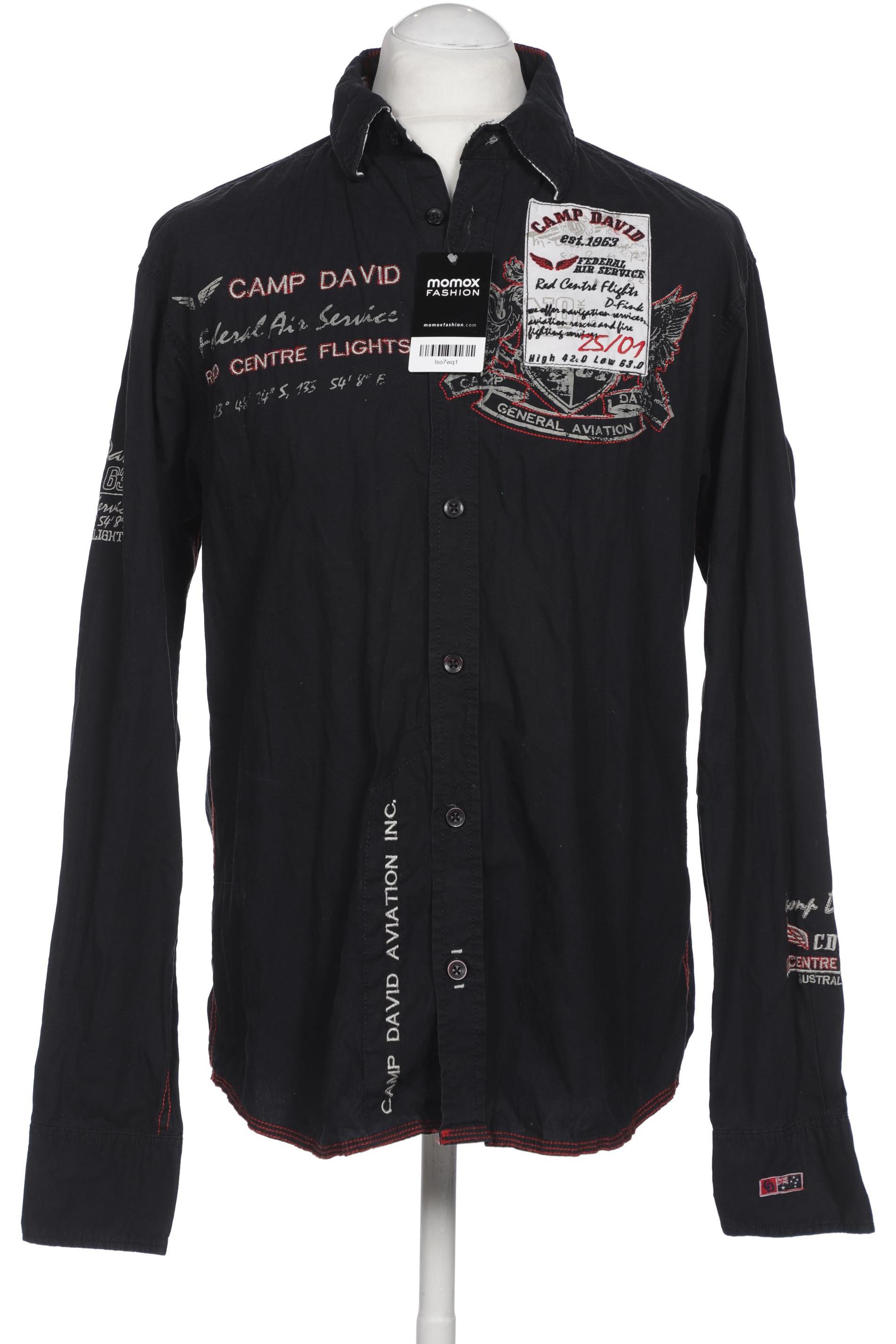 

Camp David Herren Hemd, schwarz