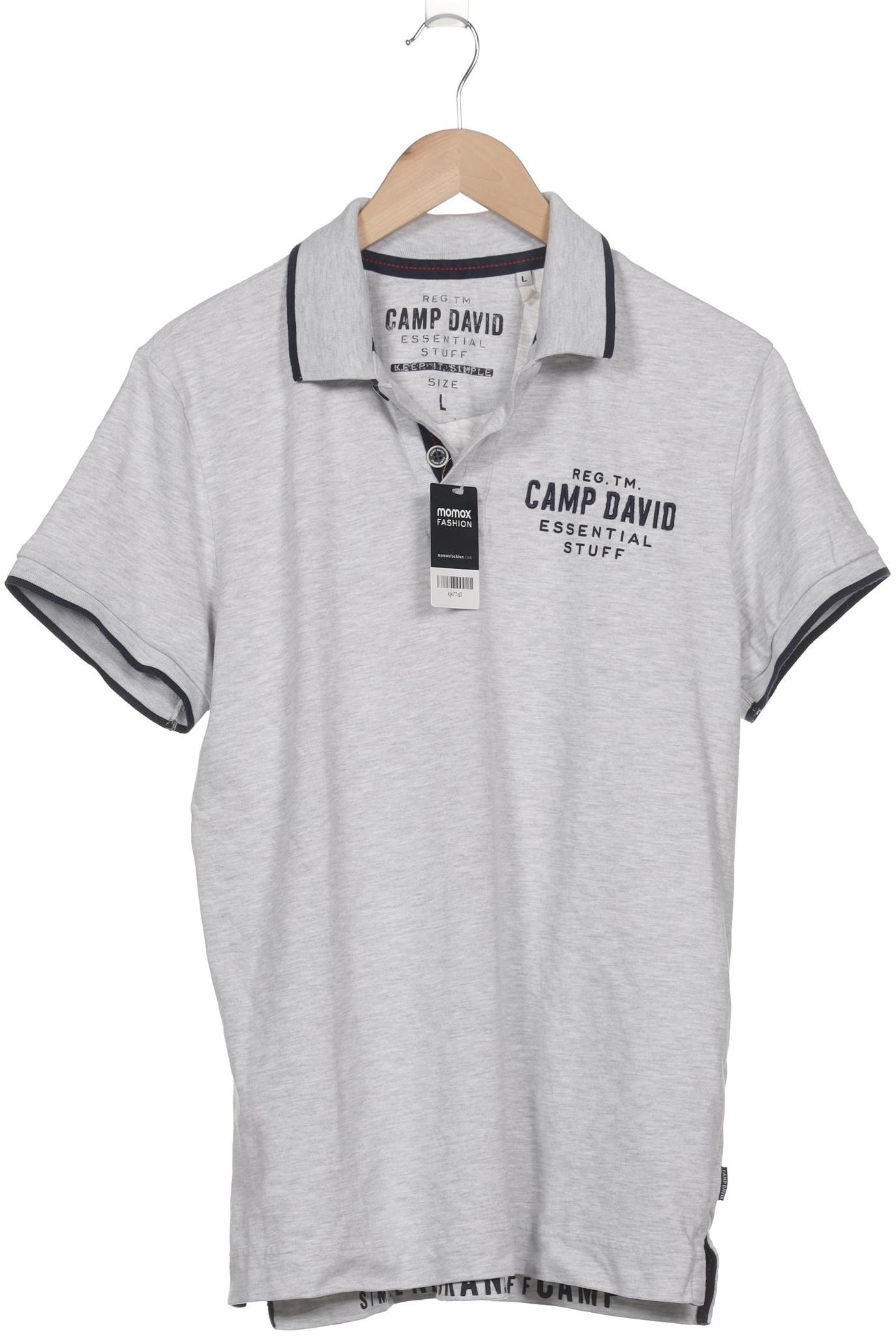 

Camp David Herren Poloshirt, grau, Gr. 52