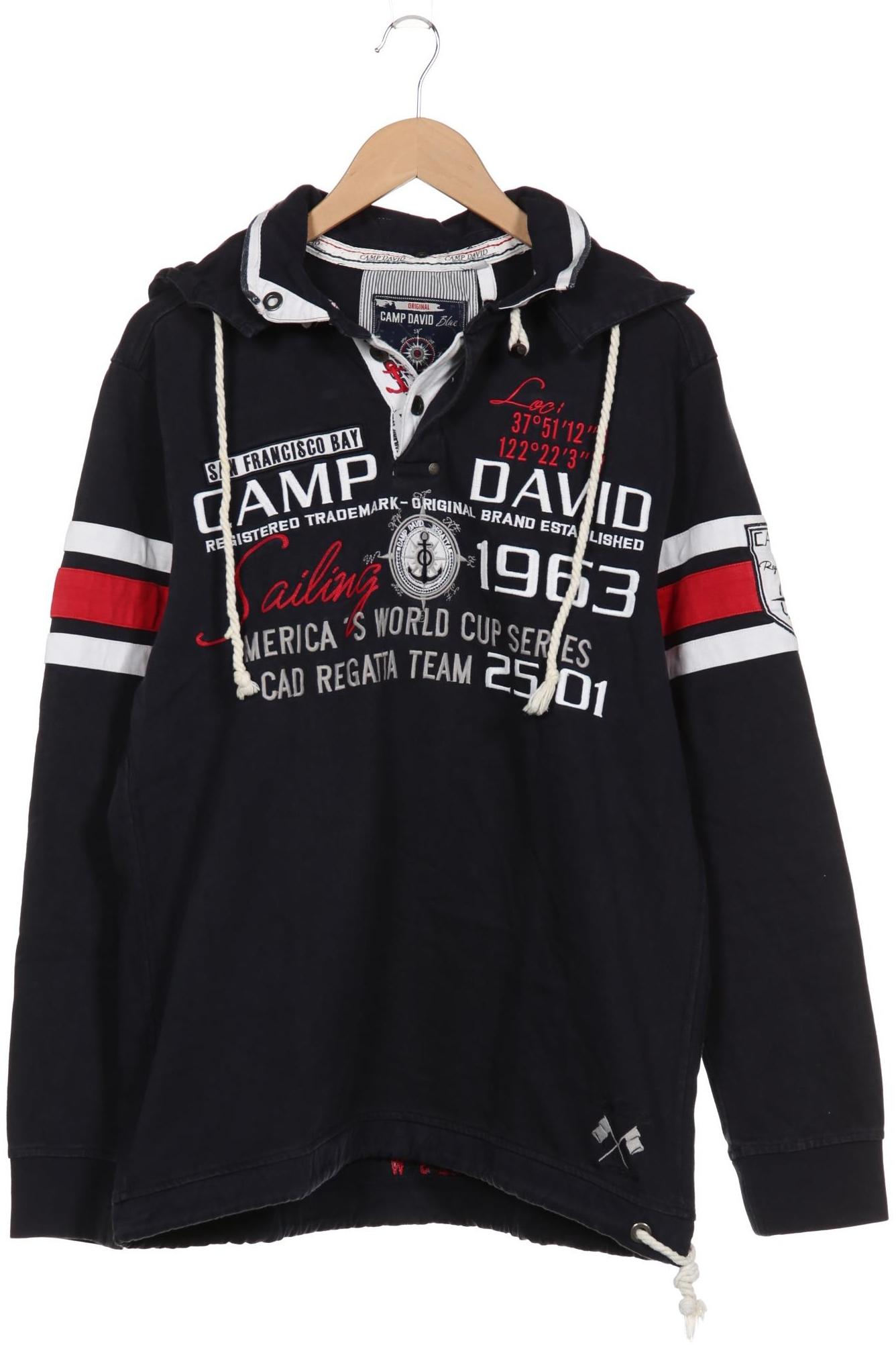 

Camp David Herren Kapuzenpullover, marineblau, Gr. 54