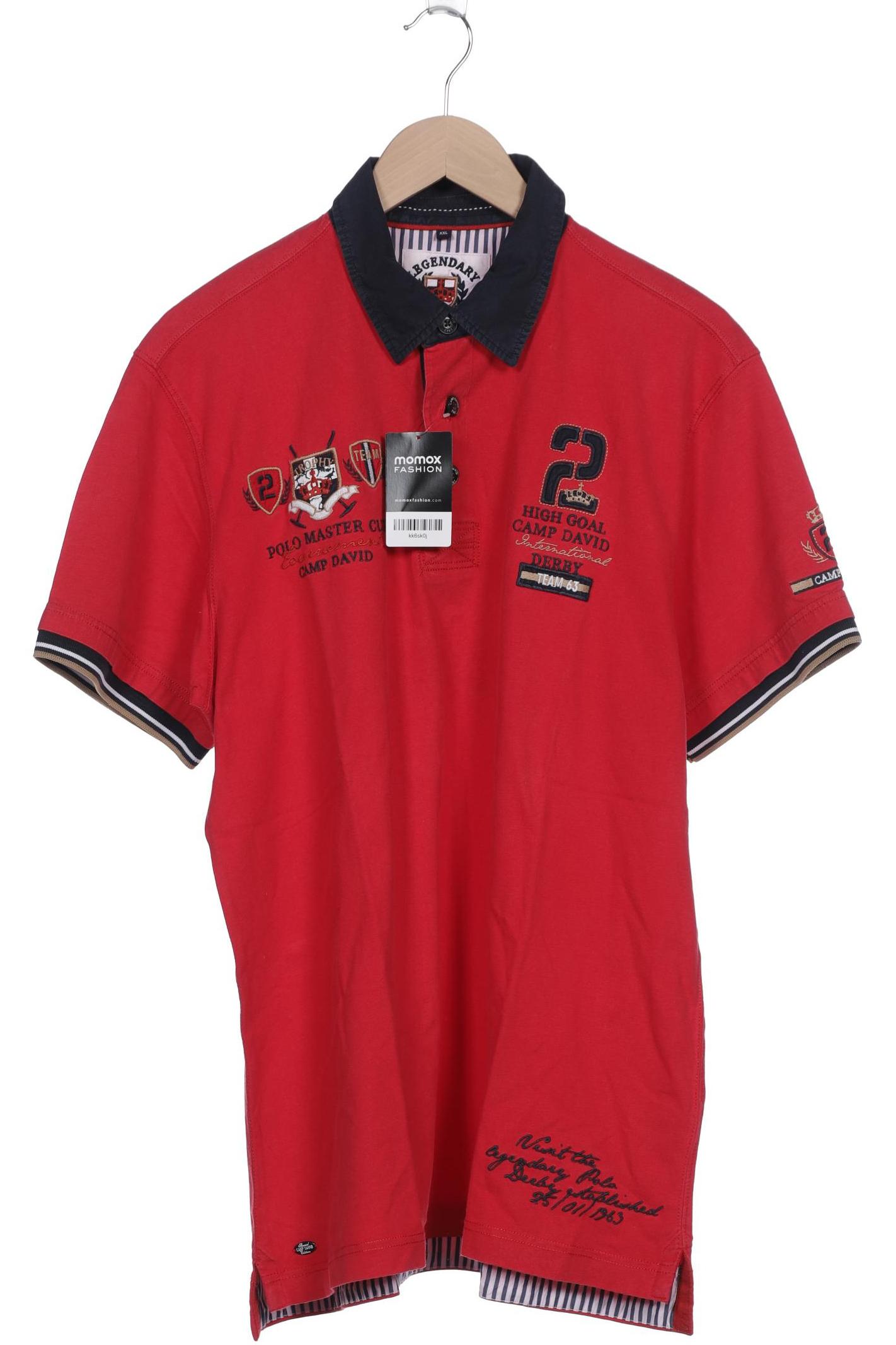 

Camp David Herren Poloshirt, rot