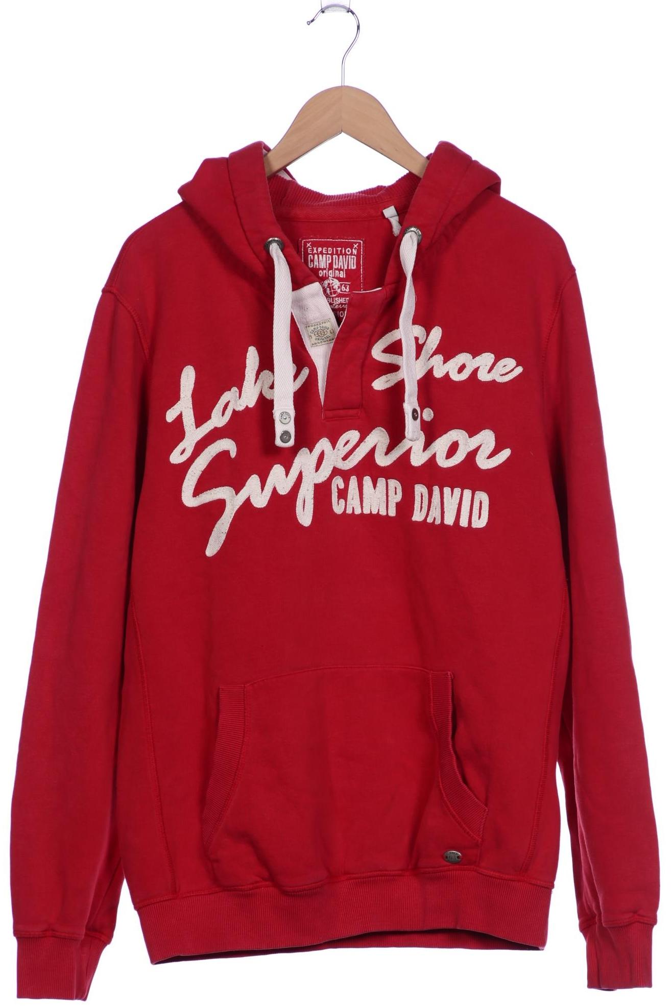 

Camp David Herren Kapuzenpullover, bordeaux, Gr. 54