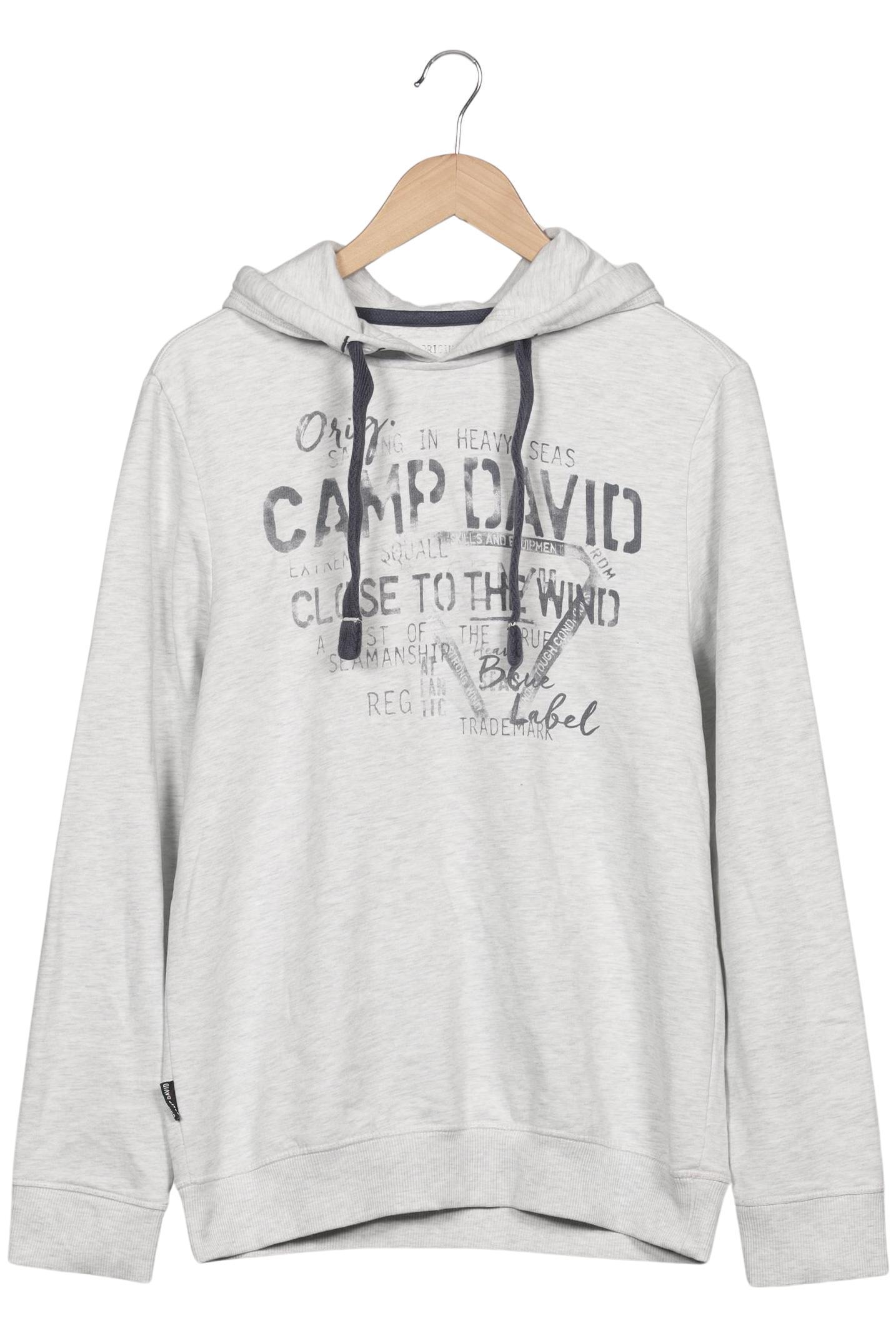 

Camp David Herren Kapuzenpullover, grau, Gr. 48