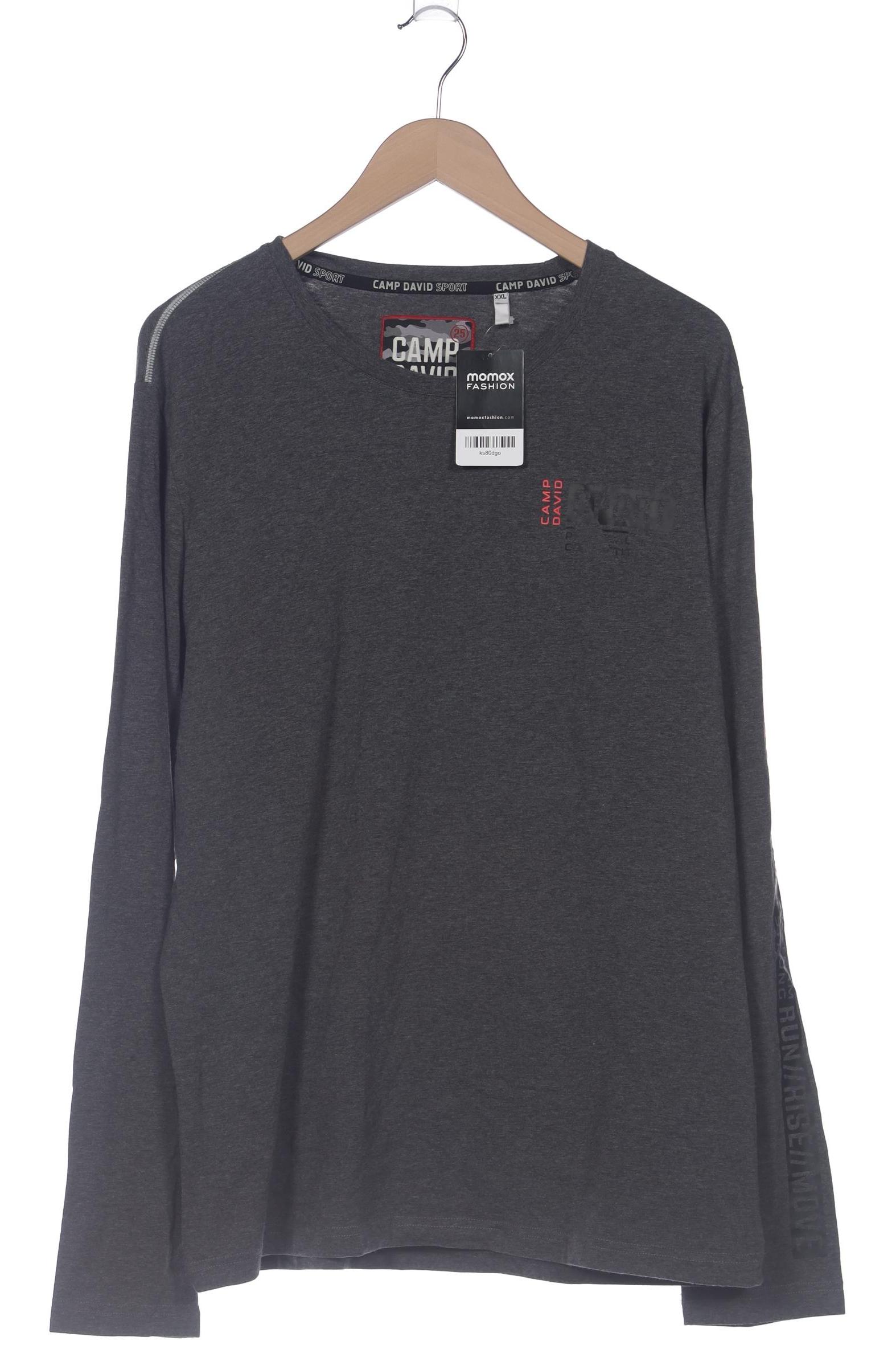 

Camp David Herren Langarmshirt, grau, Gr. 56