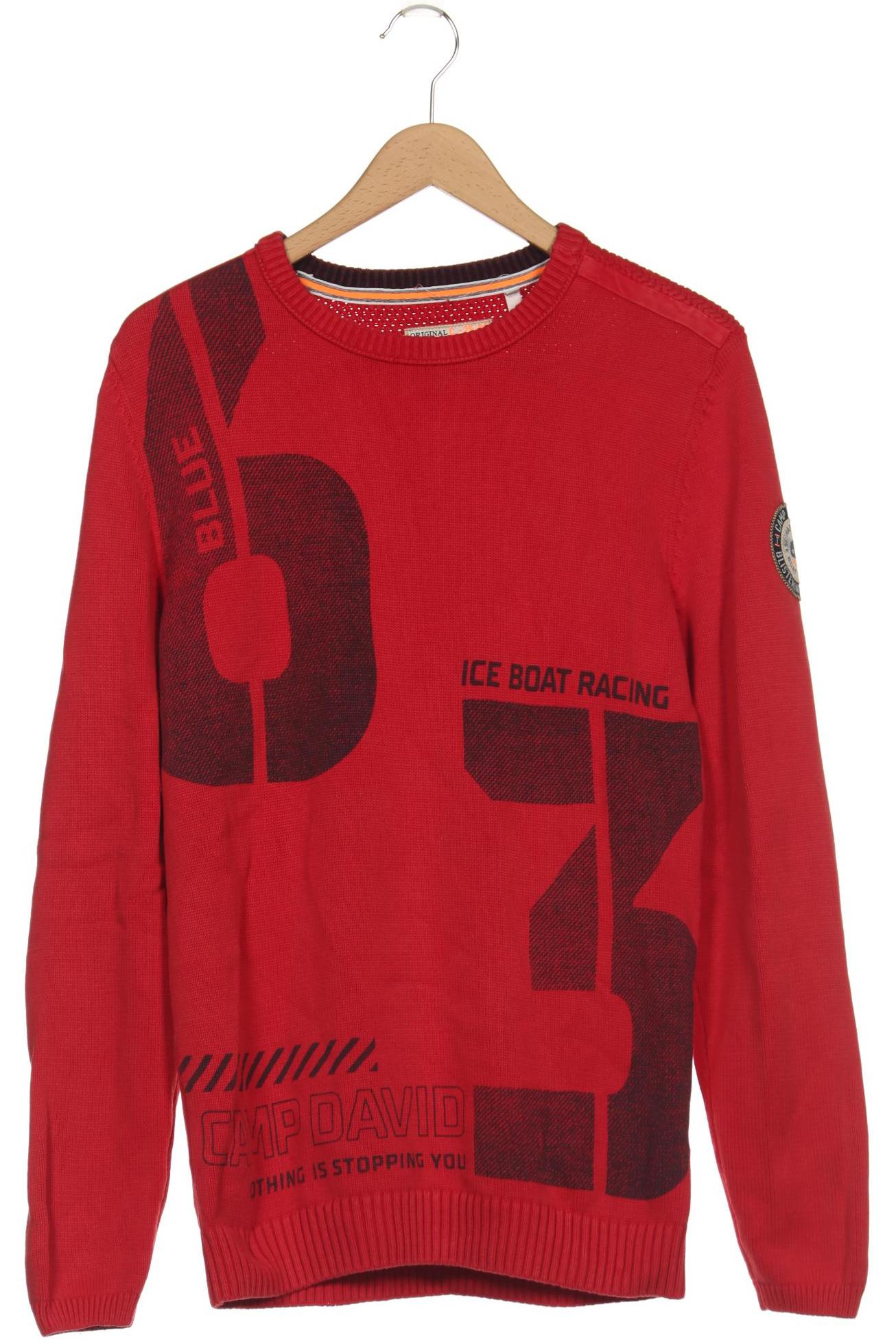 

Camp David Herren Pullover, rot