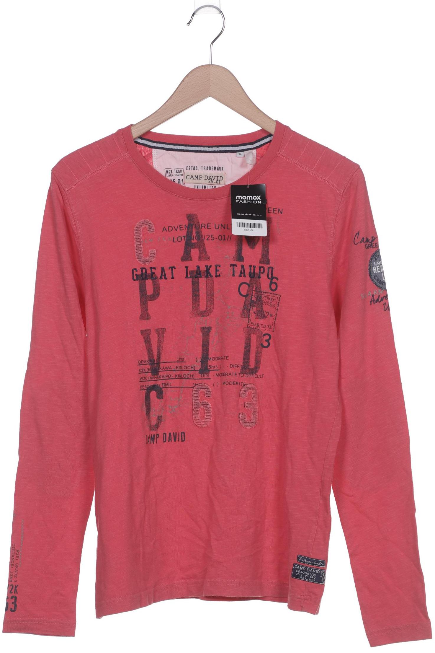 

Camp David Herren Langarmshirt, pink, Gr. 46