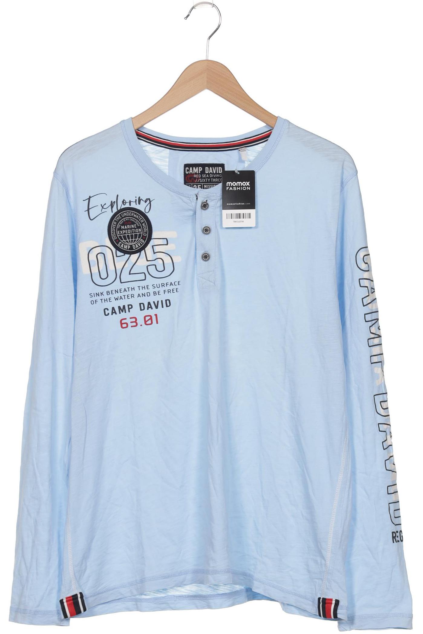 

Camp David Herren Langarmshirt, hellblau, Gr. 54