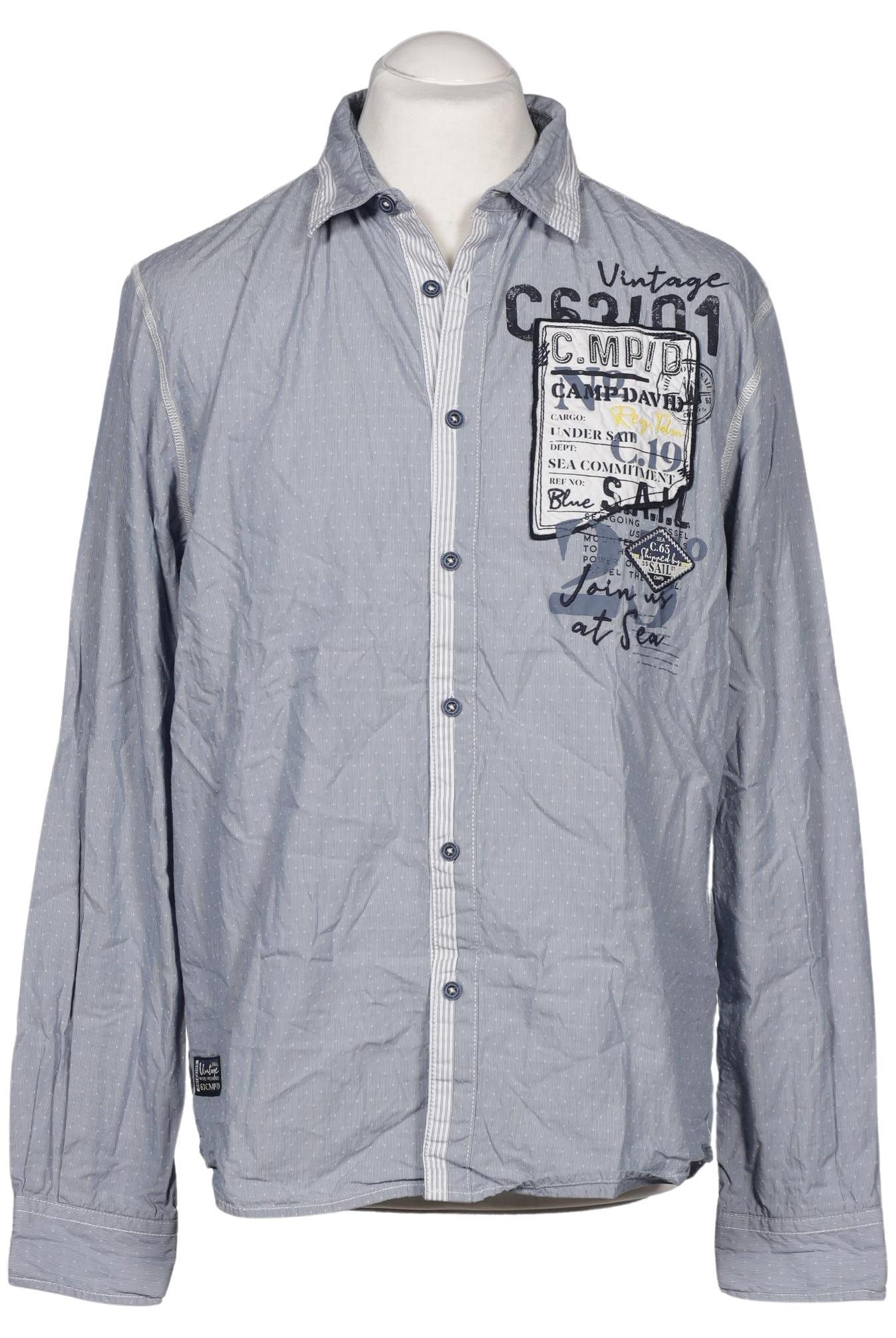 

Camp David Herren Hemd, hellblau, Gr. 48