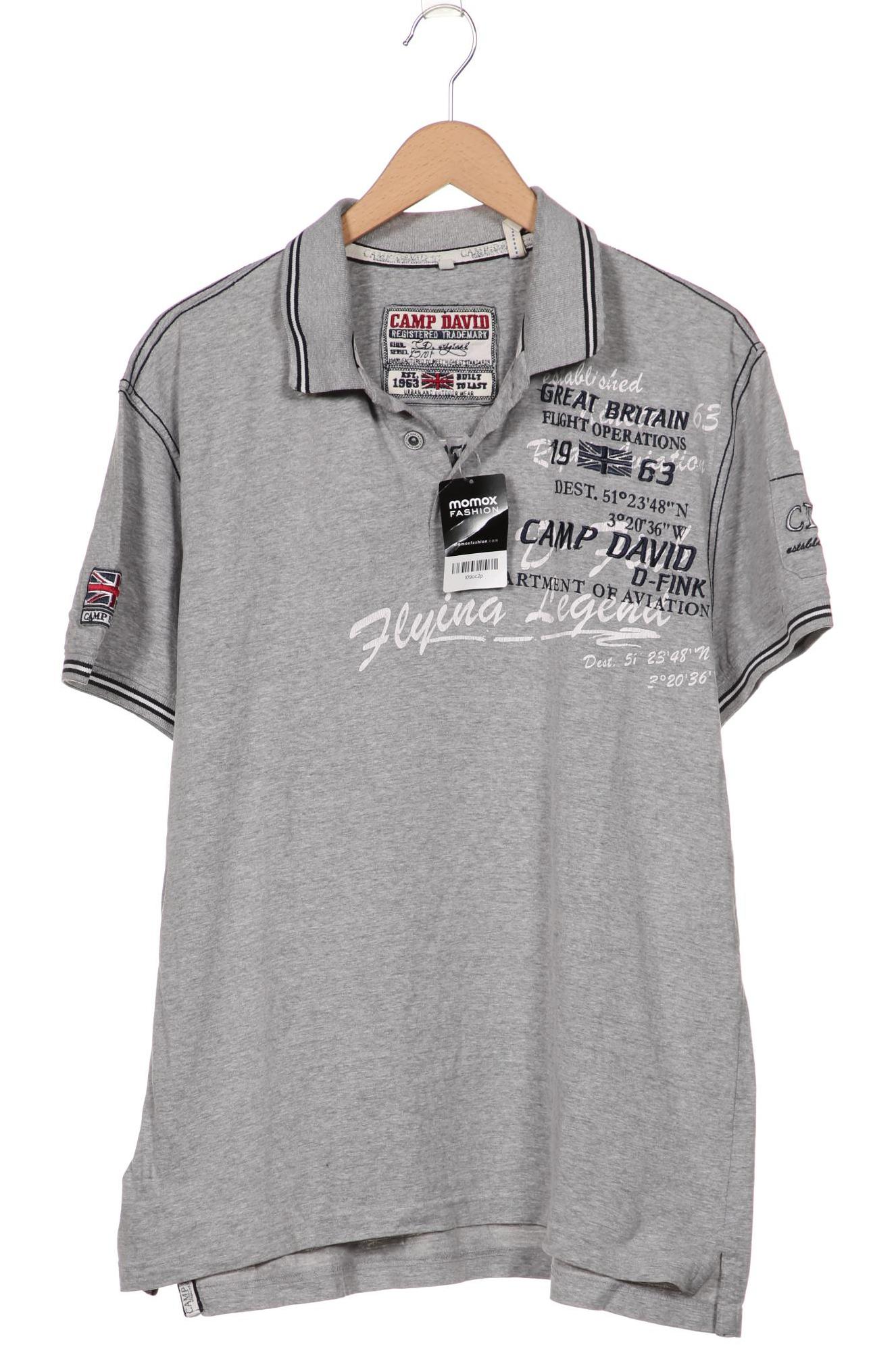 

Camp David Herren Poloshirt, grau