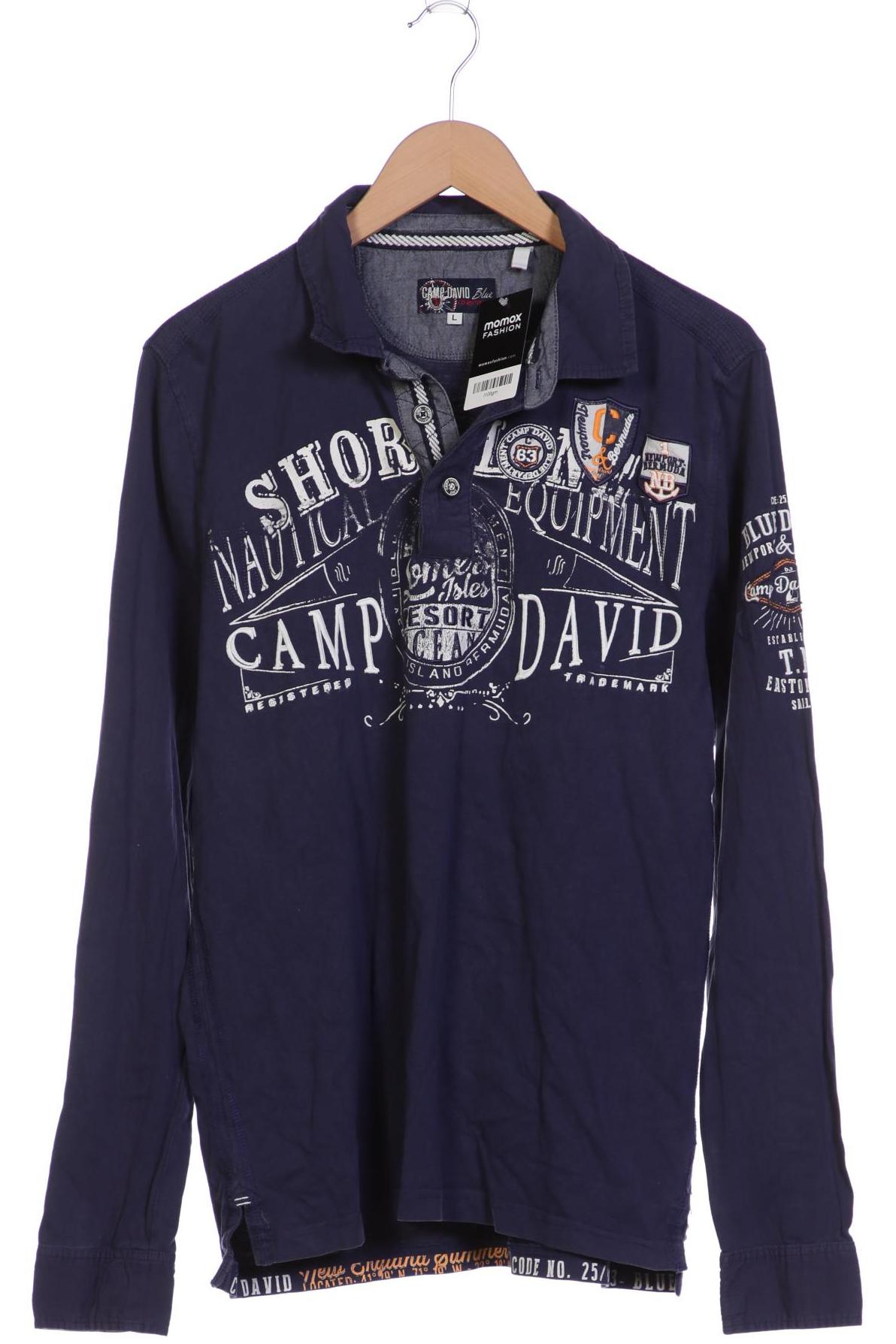 

Camp David Herren Poloshirt, marineblau