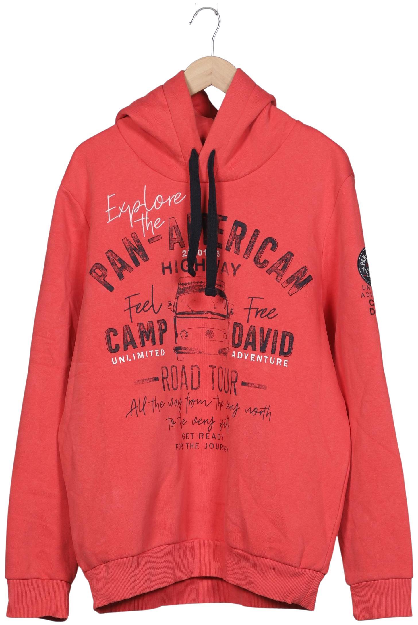 

Camp David Herren Kapuzenpullover, rot, Gr. 54