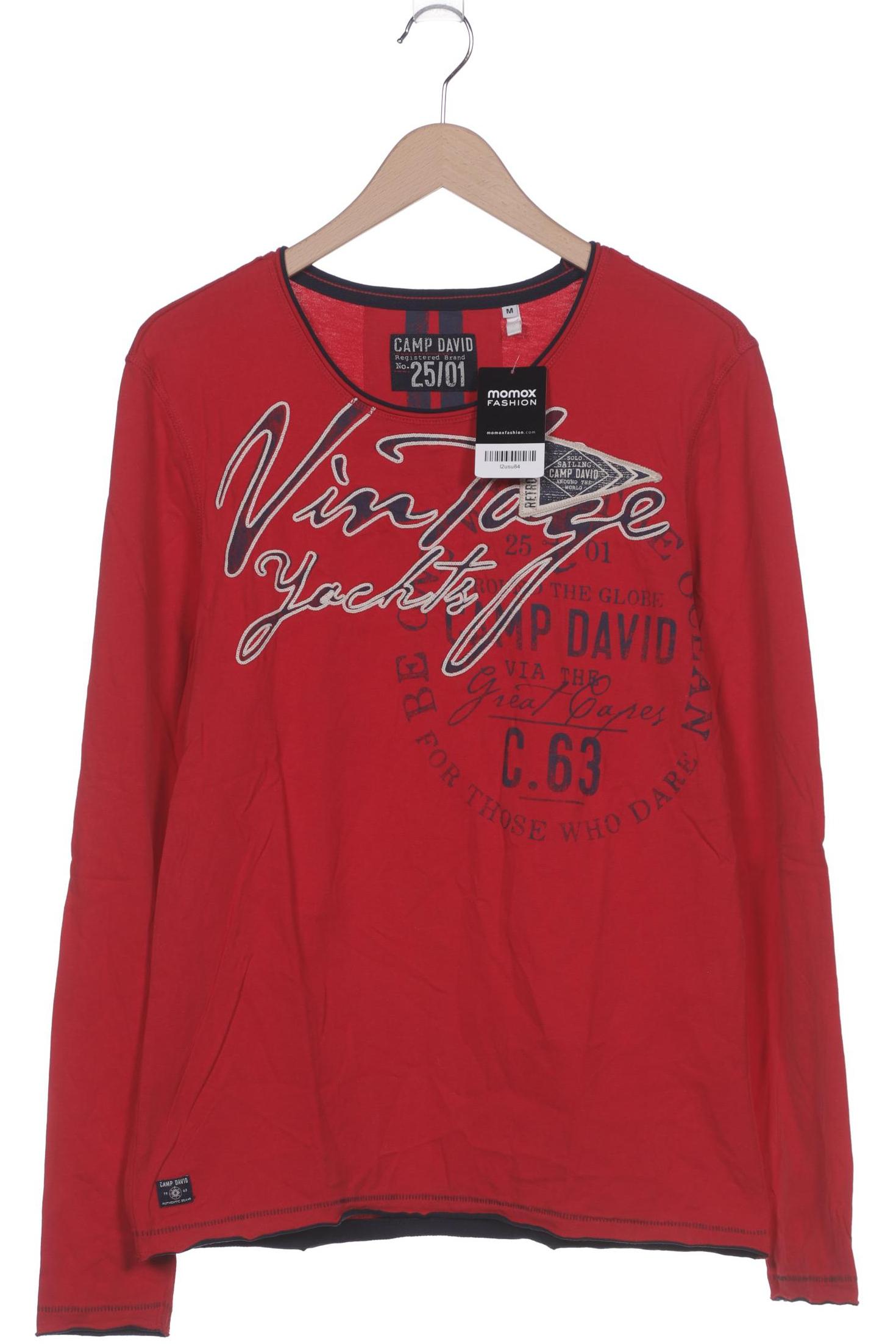 

Camp David Herren Langarmshirt, rot, Gr. 48