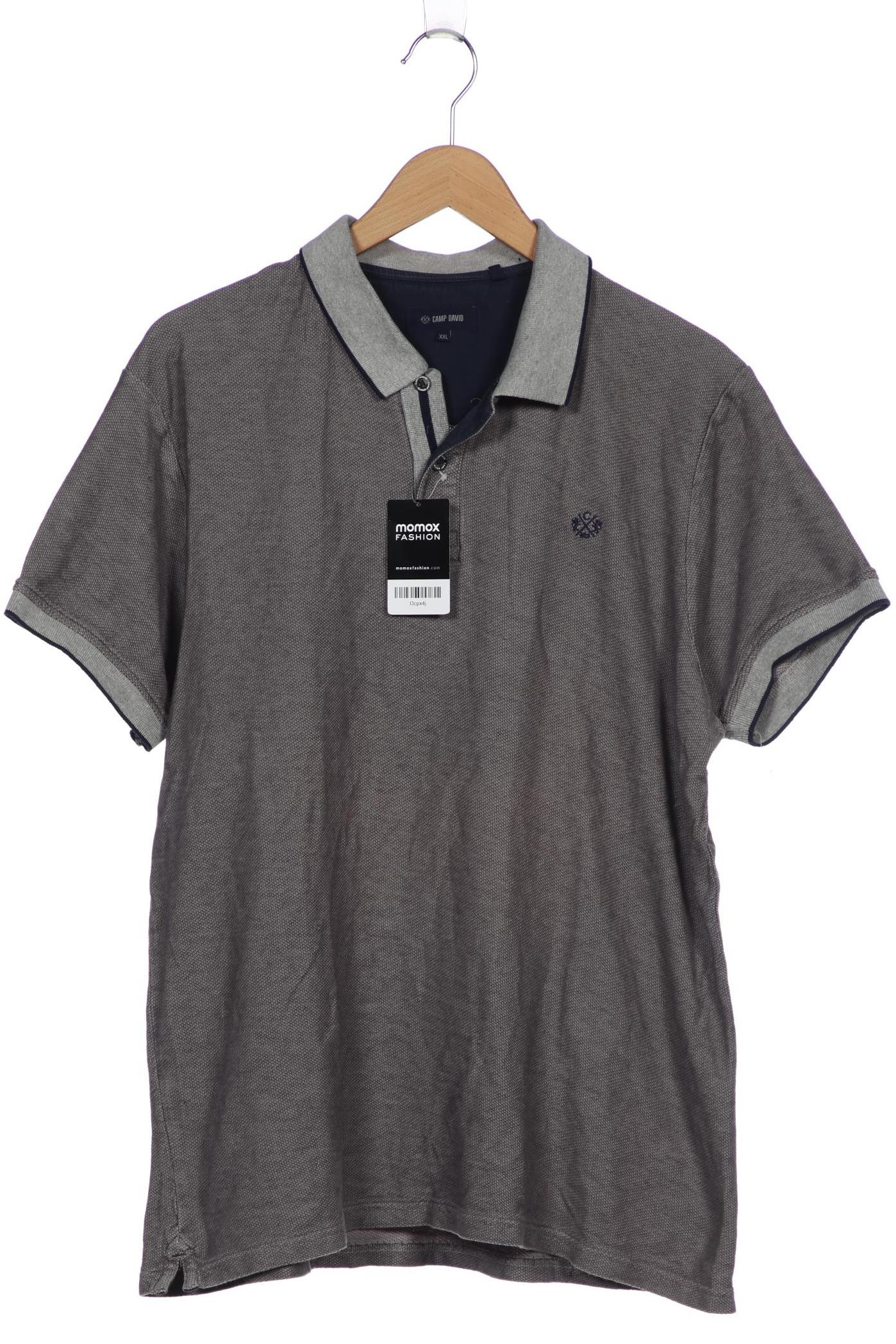 

Camp David Herren Poloshirt, grau