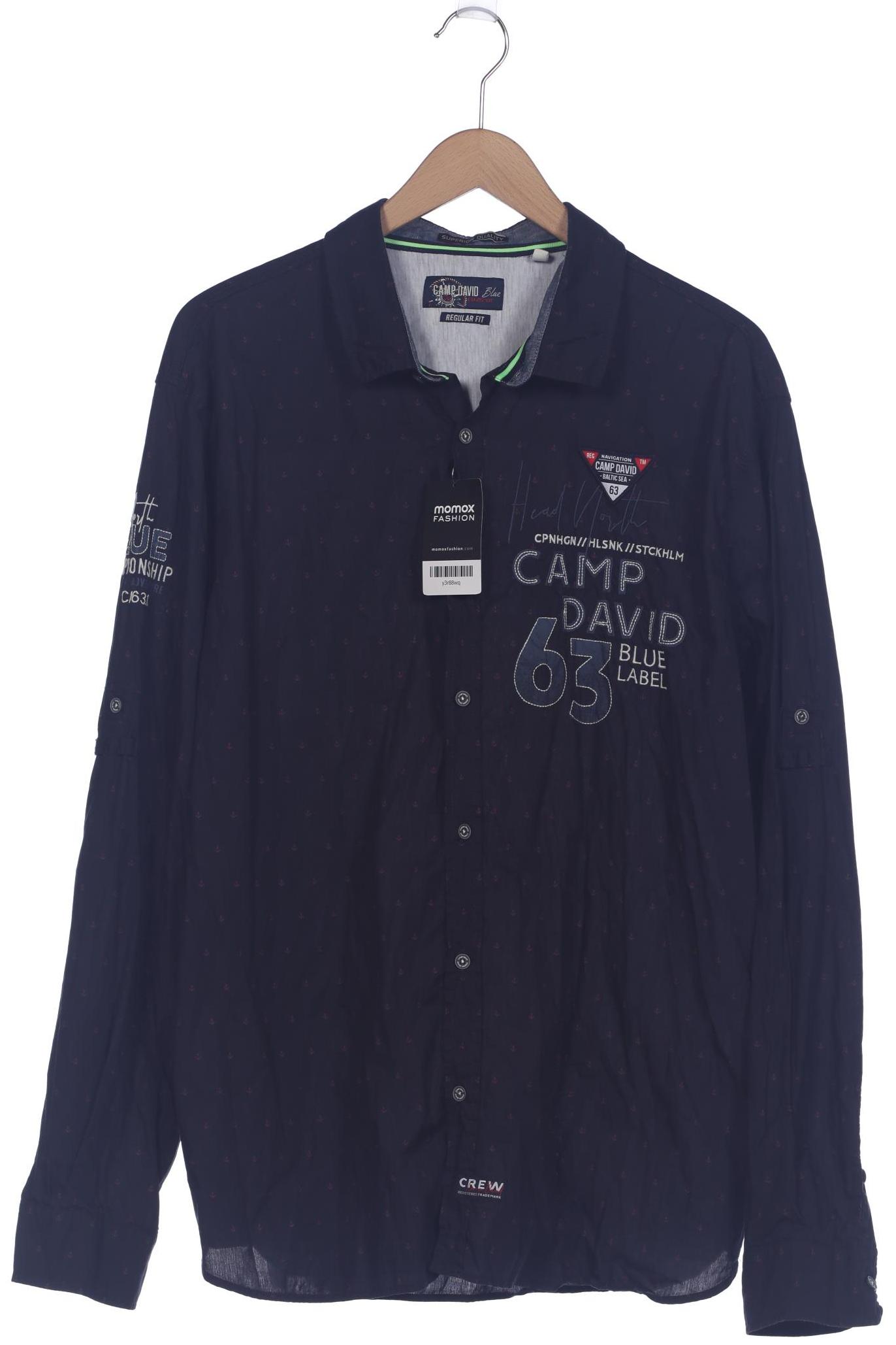 

Camp David Herren Hemd, marineblau