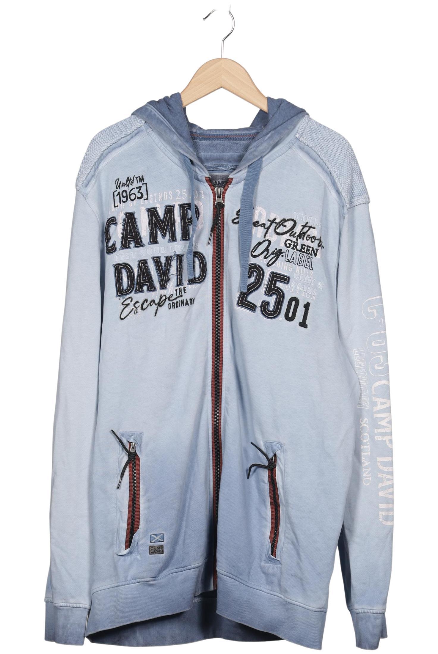 

Camp David Herren Kapuzenpullover, hellblau, Gr. 58