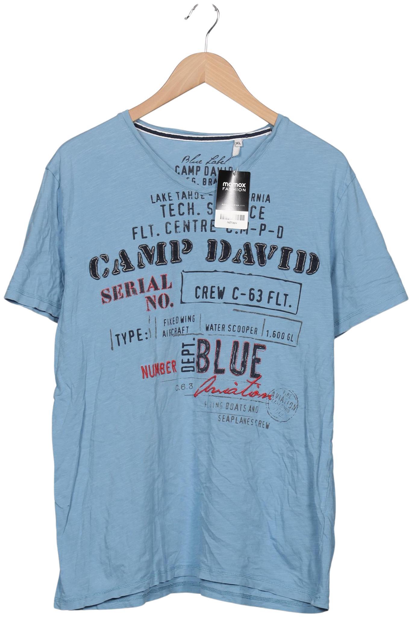

Camp David Herren T-Shirt, hellblau, Gr. 54