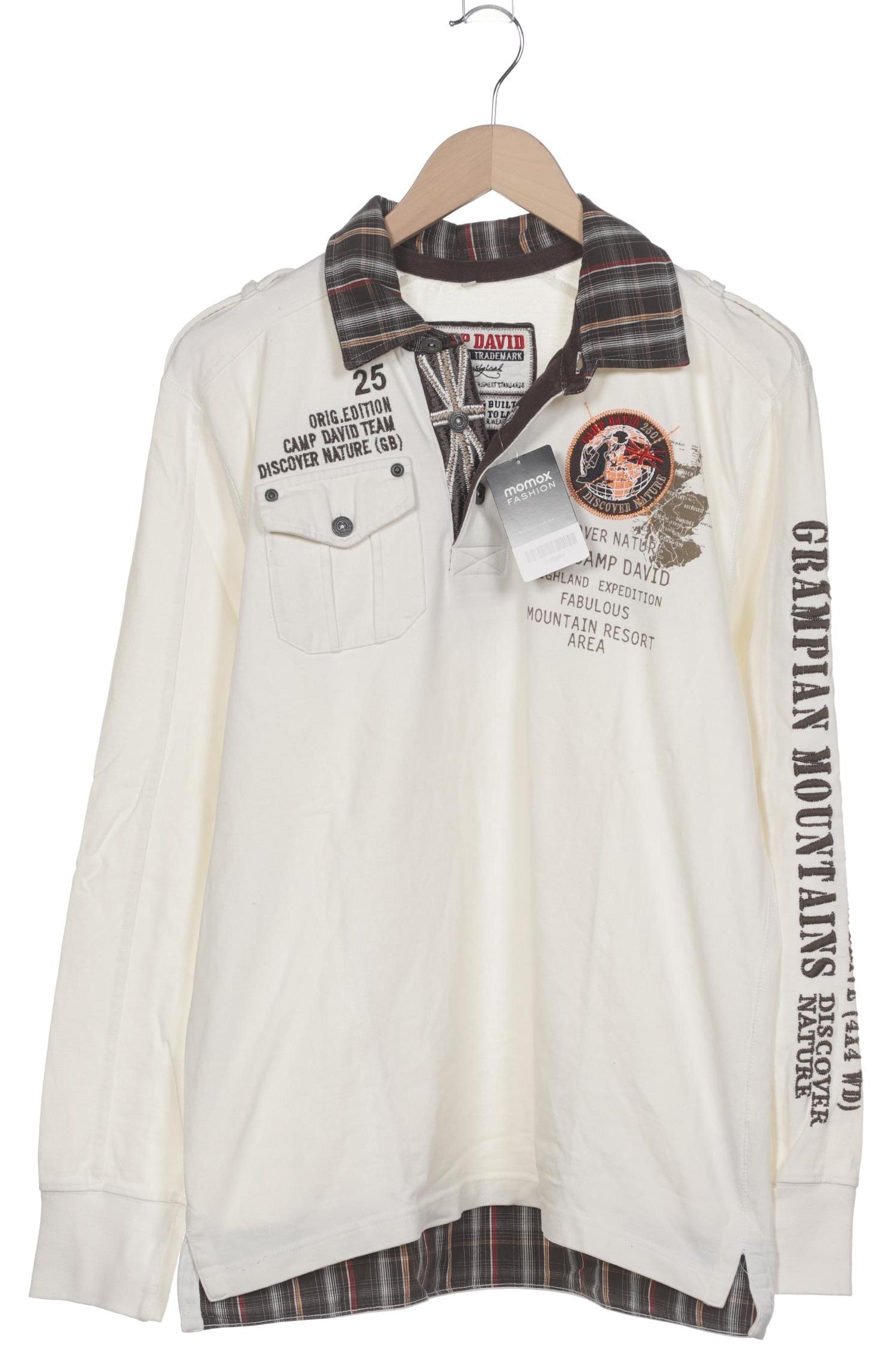 

Camp David Herren Poloshirt, cremeweiß, Gr. 48