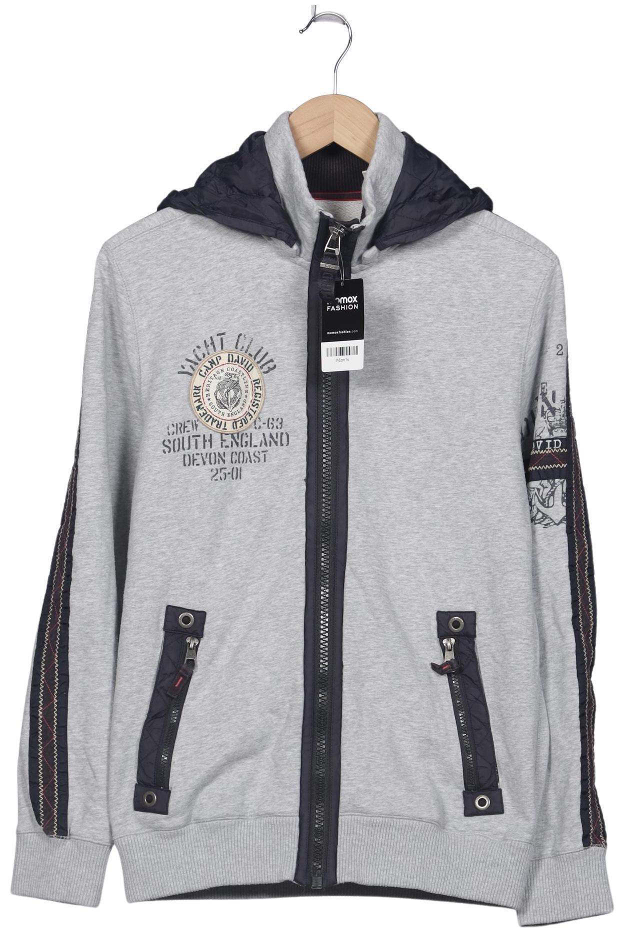 

Camp David Herren Kapuzenpullover, grau, Gr. 48